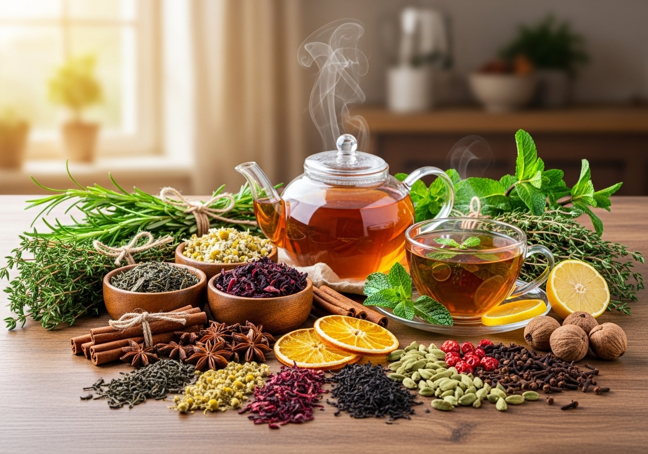 Herbal + Teas + Spices