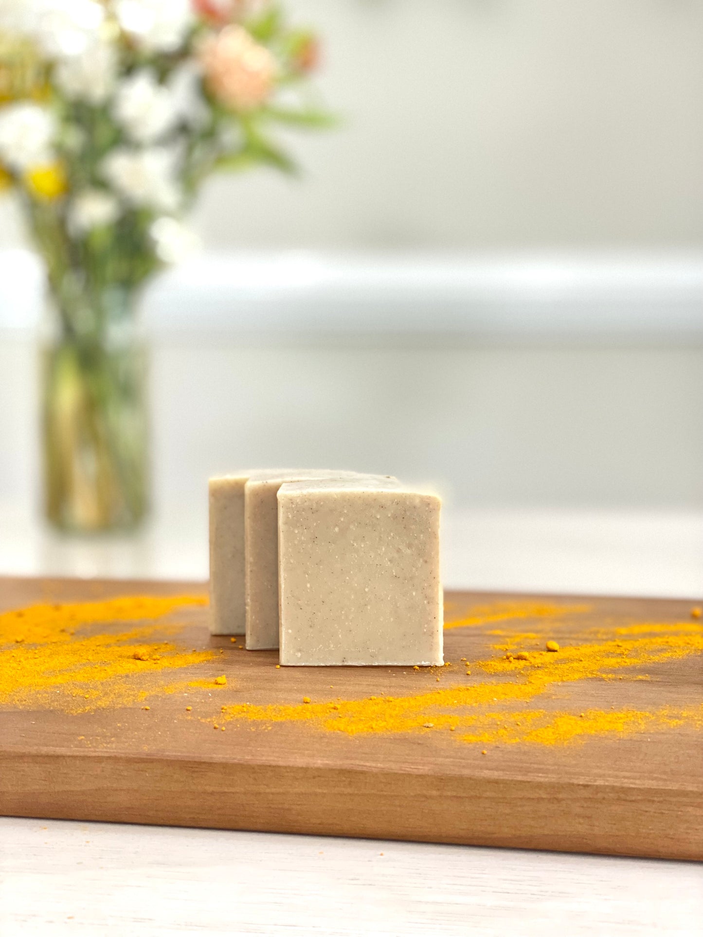 5 oz Goat's Milk Tumeric & Cinnamon Handcrafted Soap - Pluff Mud Mercantile