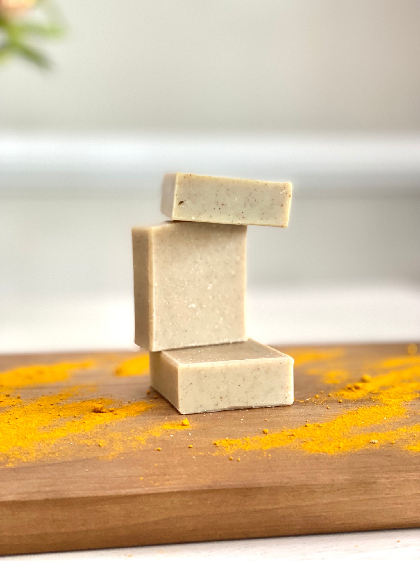 5 oz Goat's Milk Tumeric & Cinnamon Handcrafted Soap - Pluff Mud Mercantile