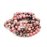 Rhodonite Crystal Bracelet - Pluff Mud Mercantile