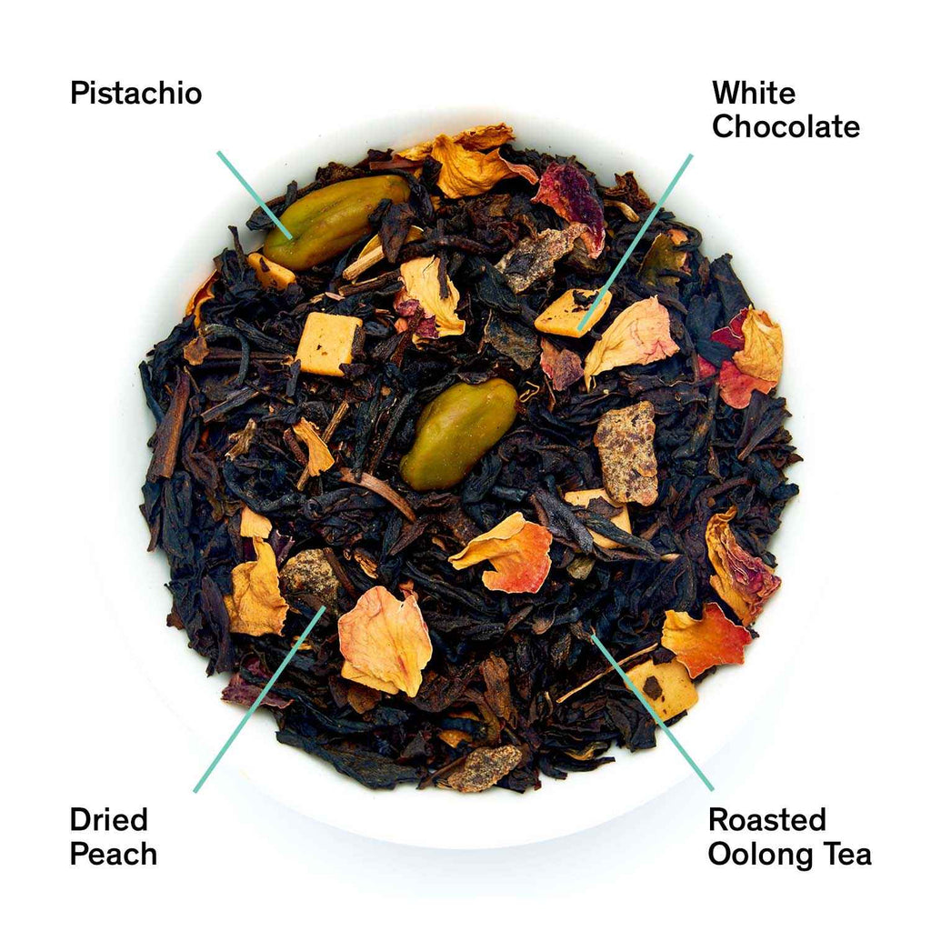 Dark Iris - Peach Pistachio Oolong Tea