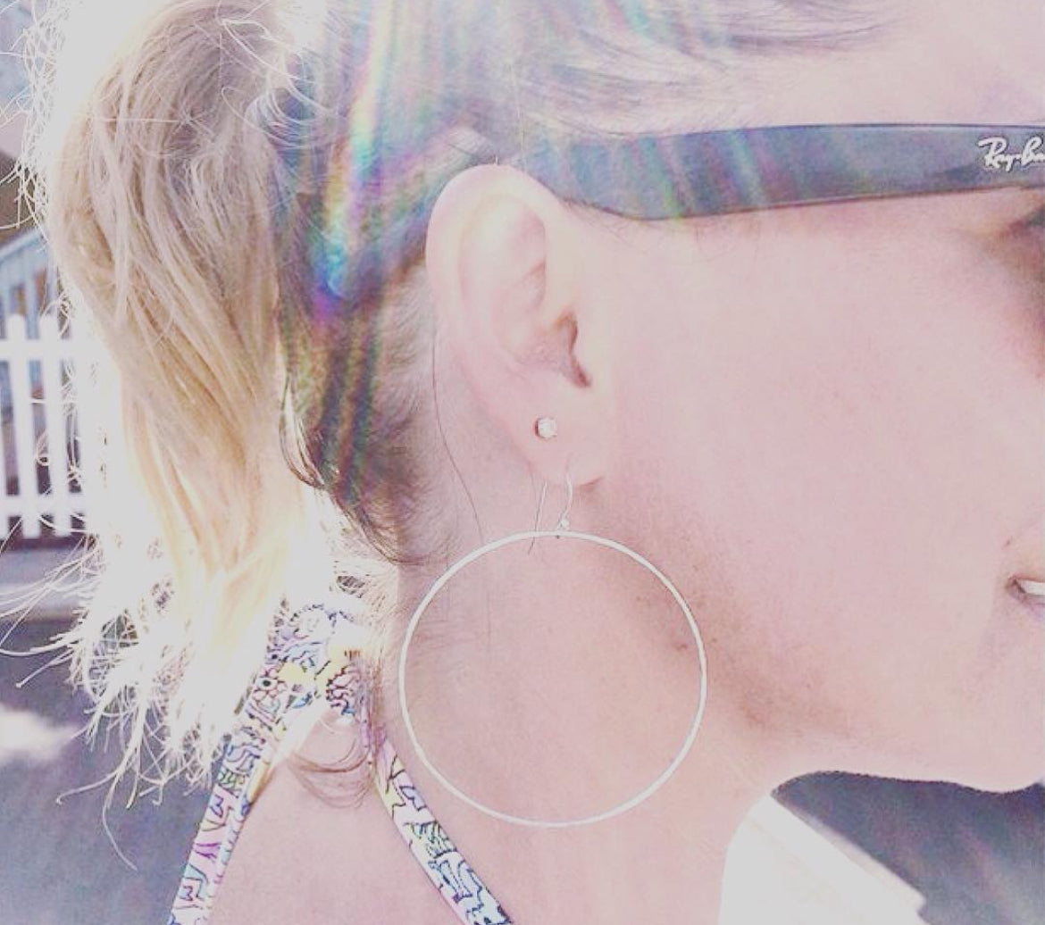 SKINNY XL BEACH HOOPS