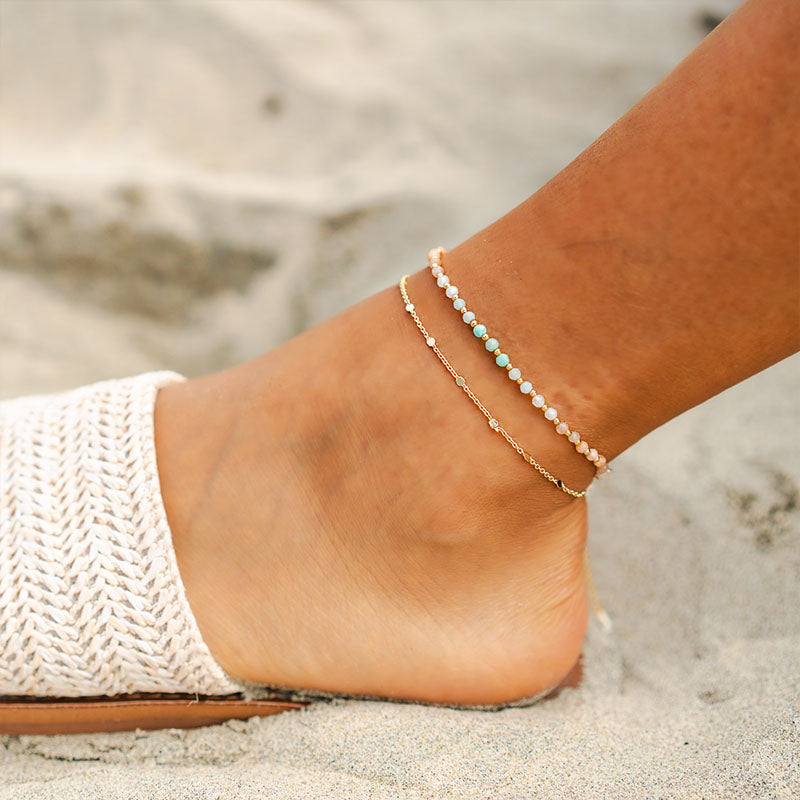 Positive Energy 3mm Healing Anklet