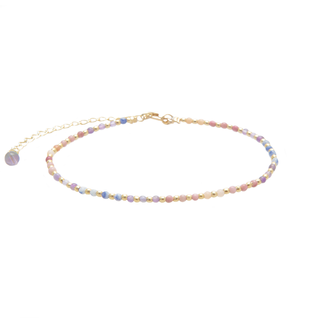 Energy Healer Healing 2mm Anklet Gold
