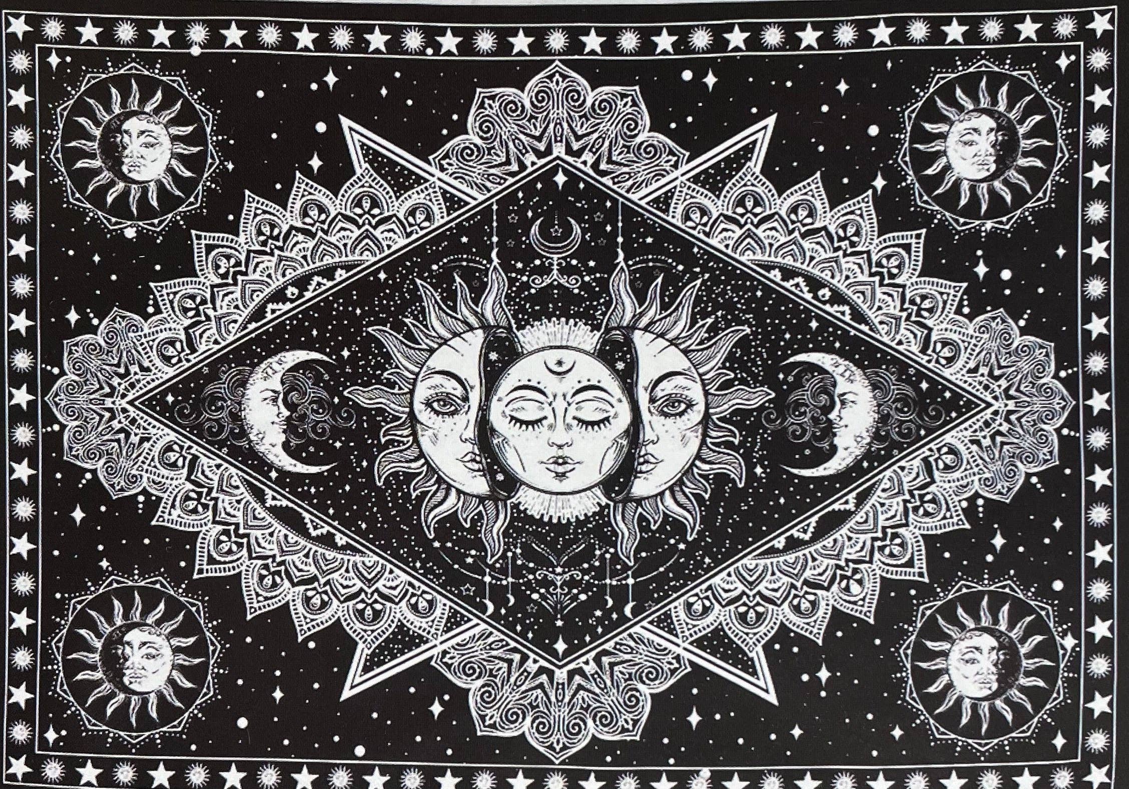 Spiritual Tapestries | Altar Cloths Triple Face Sun New 54” x 86”