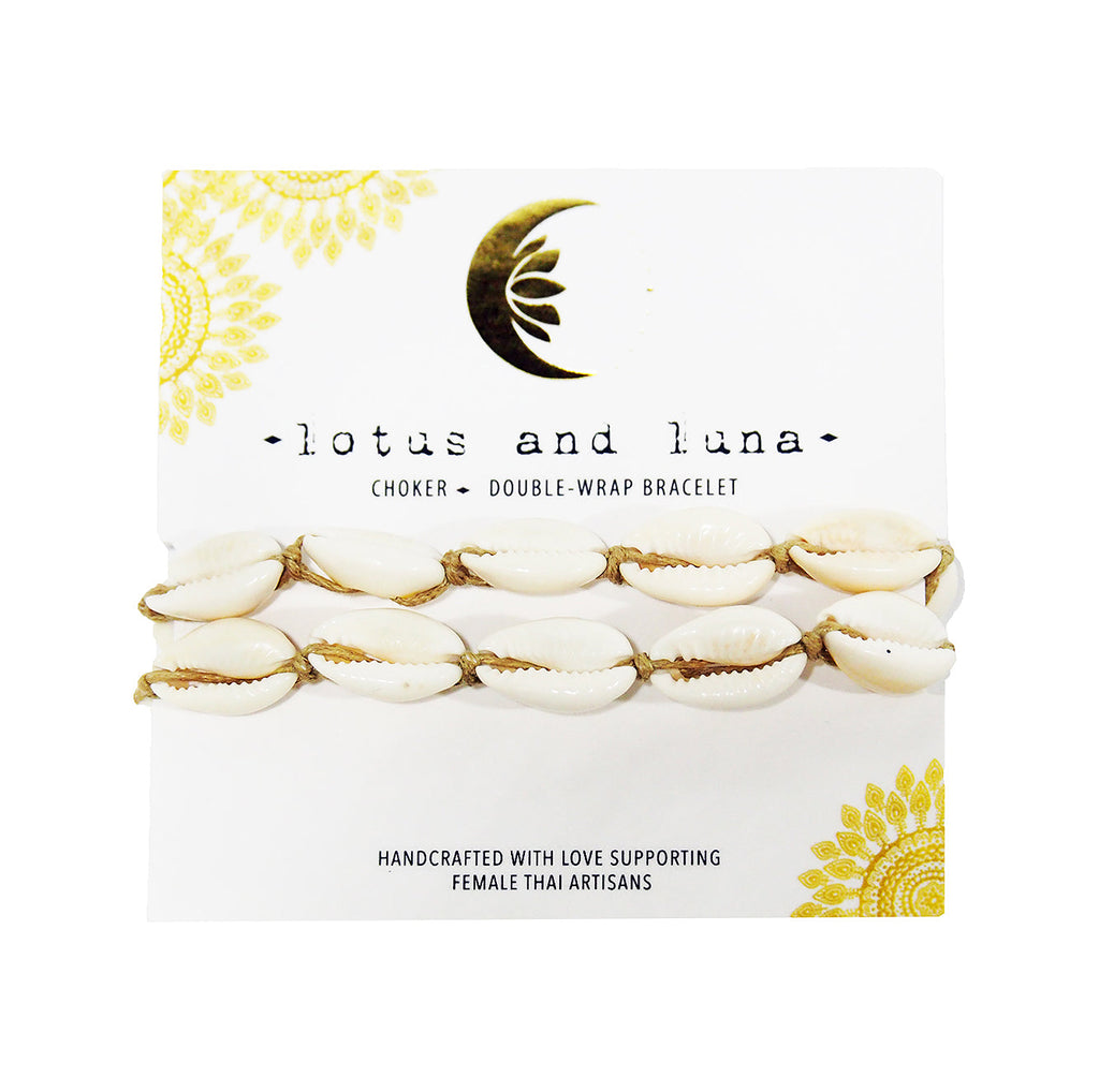 Hemp Cowry Shell Necklace