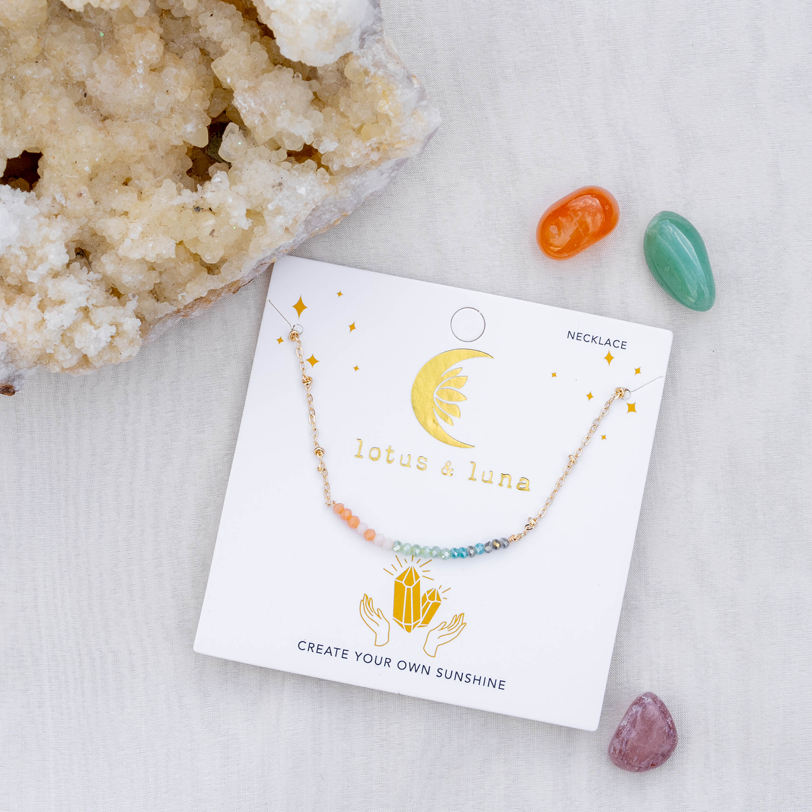 "Create Your Own Sunshine" Goddess Necklace
