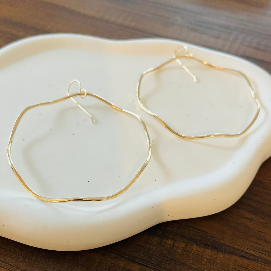 BIG WAVE HOOP EARRINGS