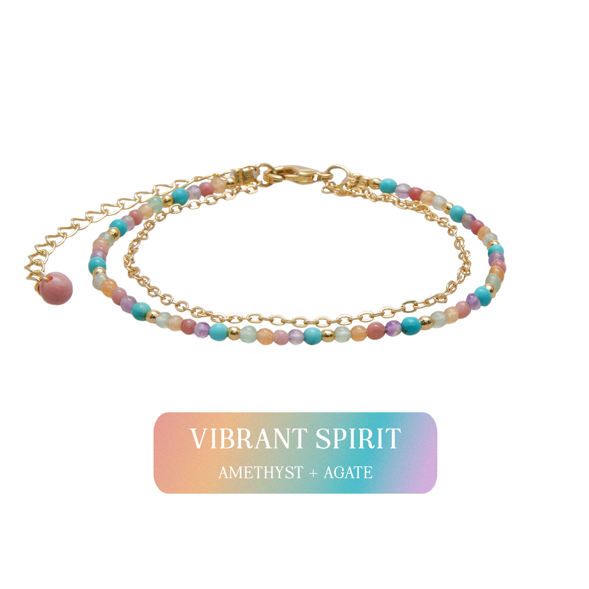 Vibrant Spirit 2mm Layered Healing Bracelet