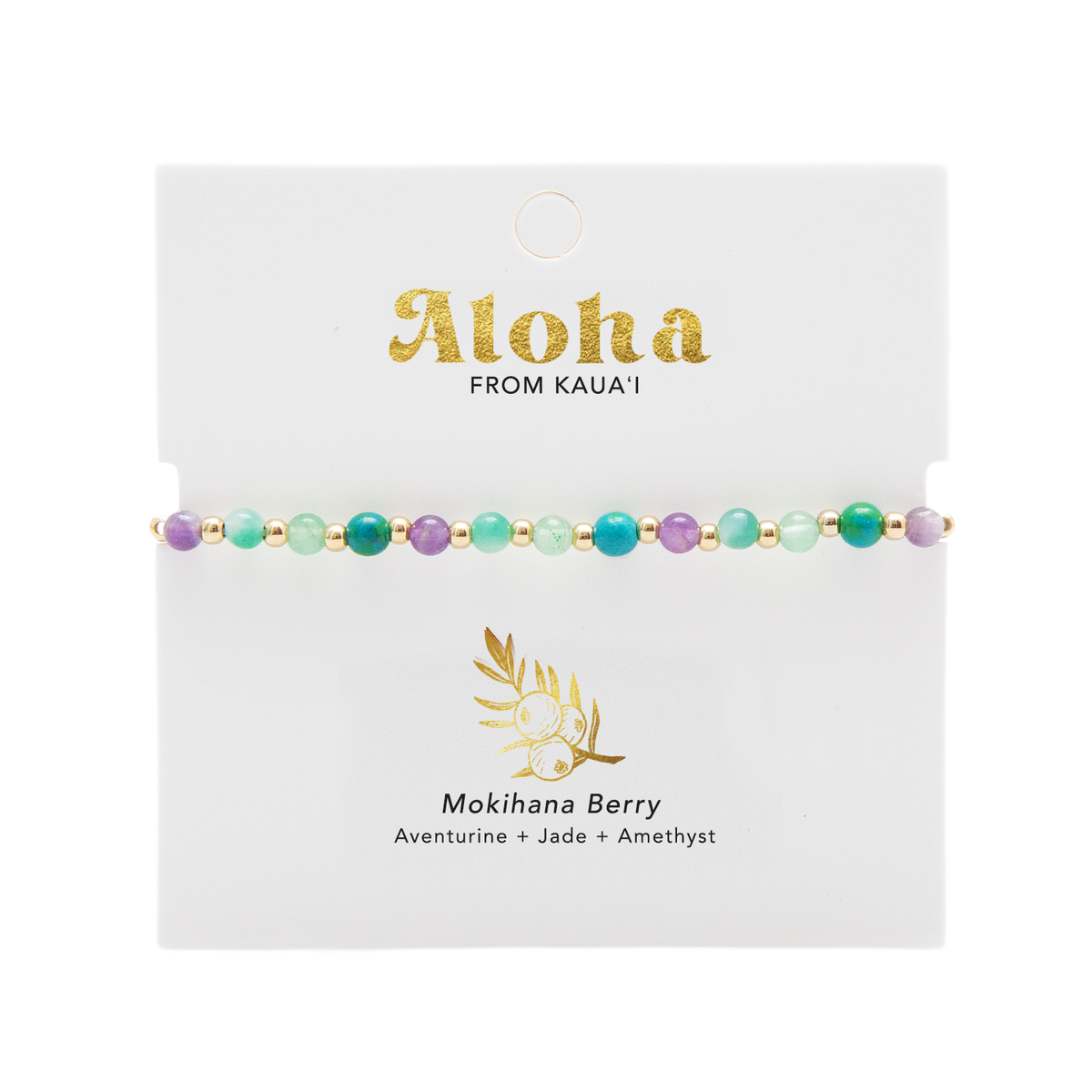 Kauai 4mm Metal Accent Healing Bracelet