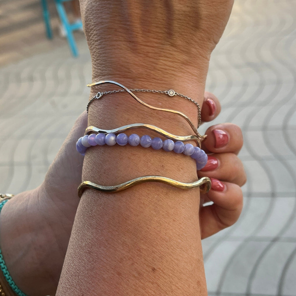 BIG WAVE BANGLE BRACELET