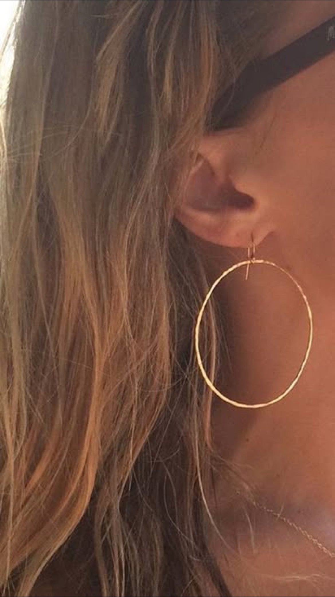 SKINNY XL BEACH HOOPS