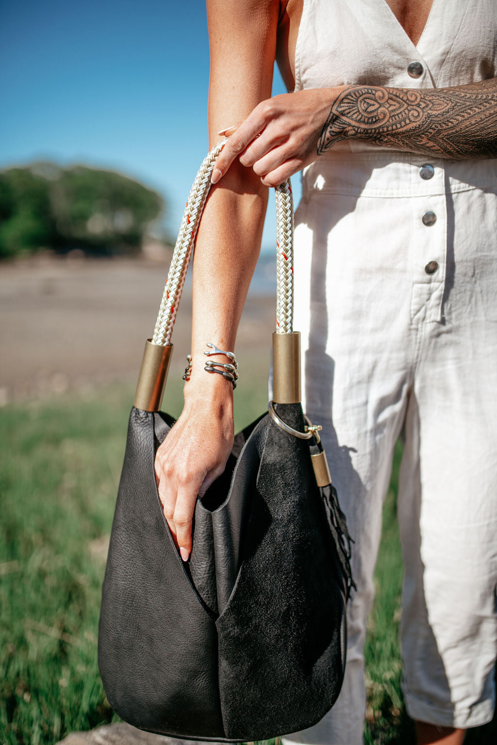 Original Wildwood Bag // Large in Black Leather
