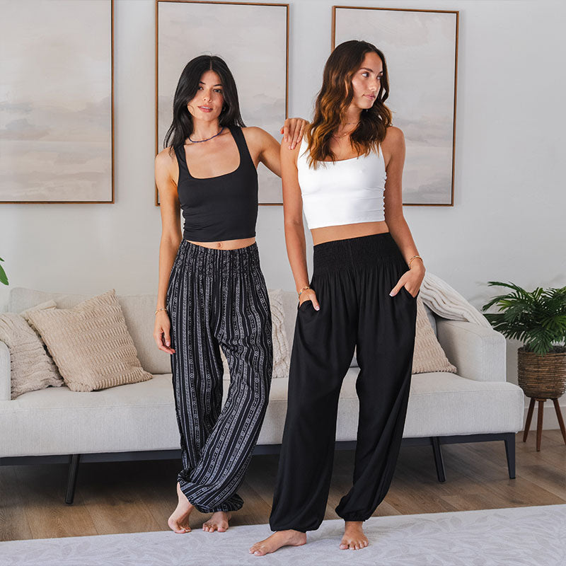 Black Harem Pants