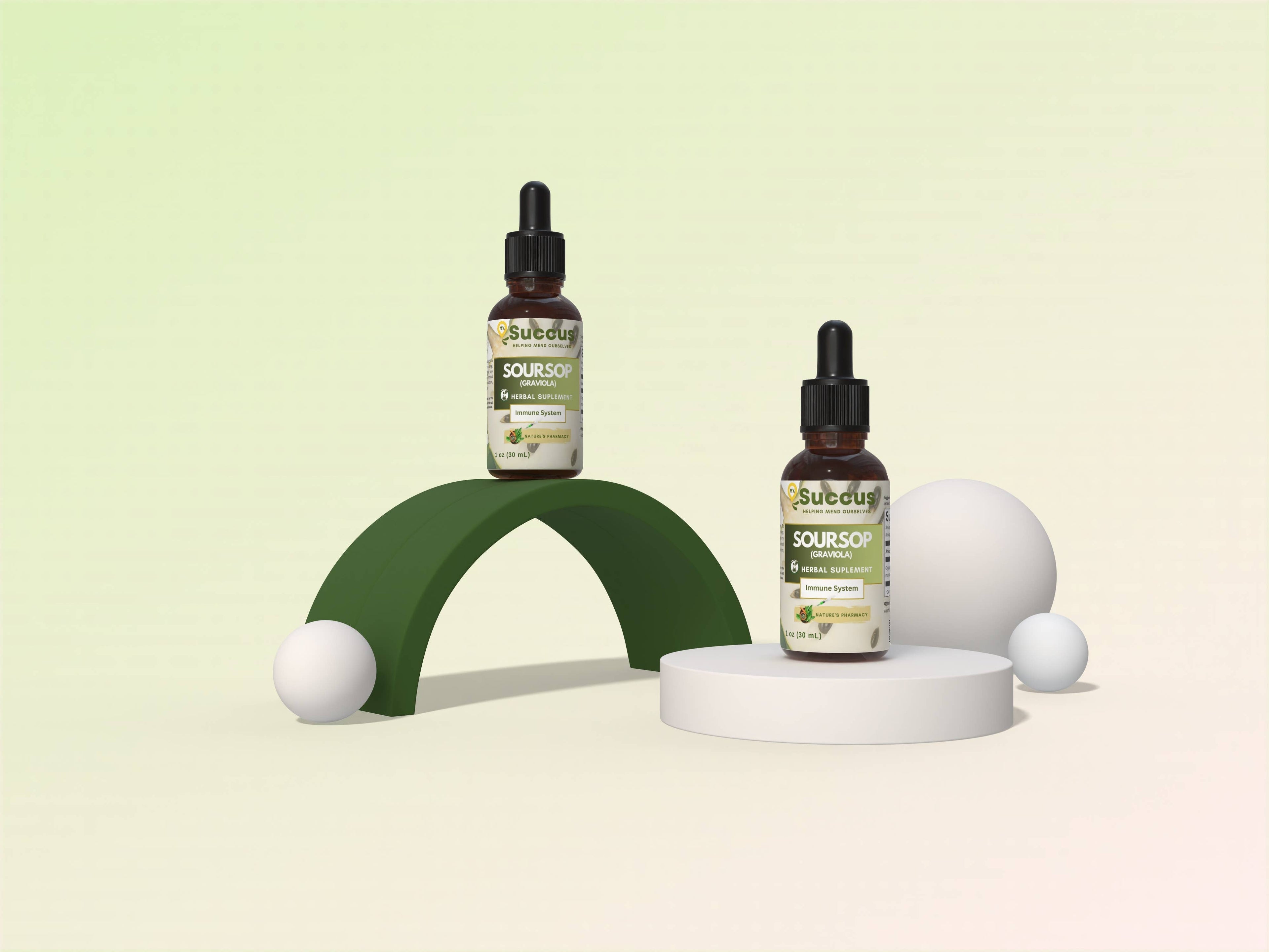 Soursop Tincture | Immune System (High Potency) | Alcohol Free | 1 fl oz