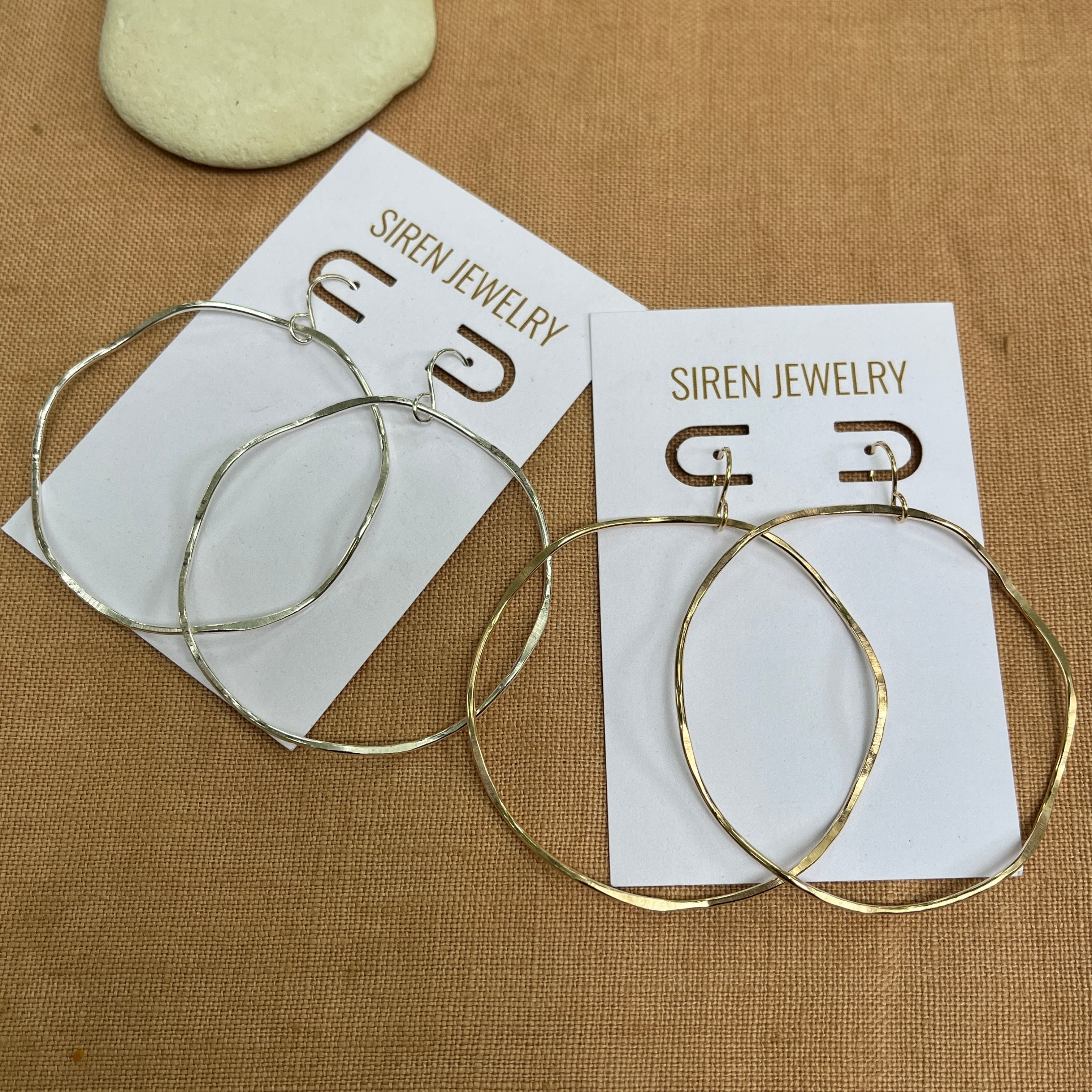 BIG WAVE HOOP EARRINGS