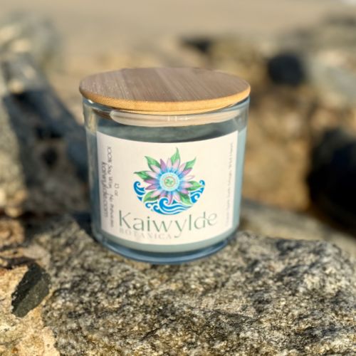 Kaiwylde Botanica 13oz Clear Jar Candle | Wooden Lid