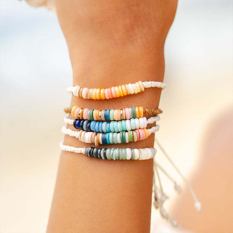 Brisa Braided Puka Shell Bracelet