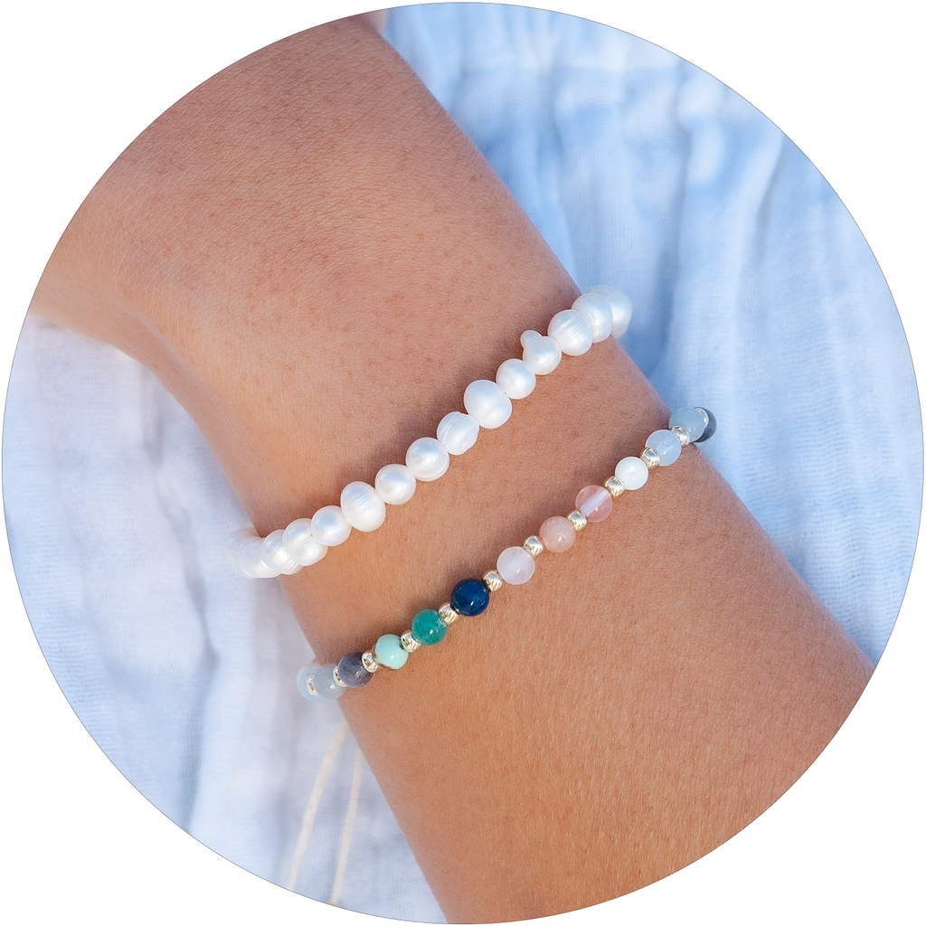 Spiritual Healing + Self Love Bracelet Stack Cotton