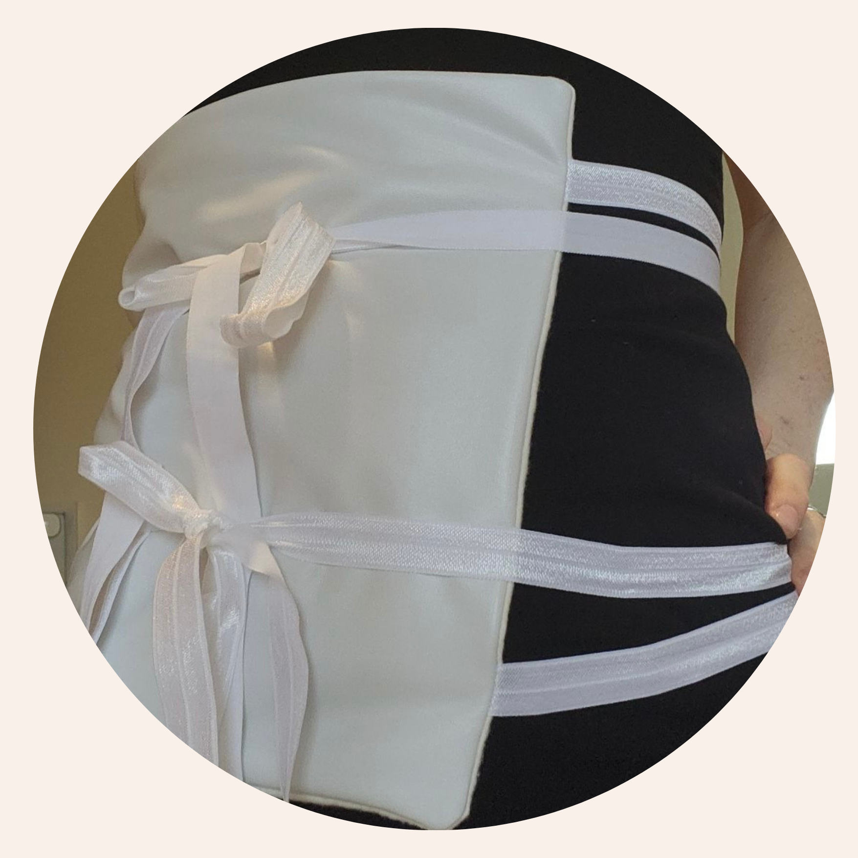 Castor oil wrap LARGE for Liver/Pelvic/Stomach area- 100% Organic & Handmade in USA