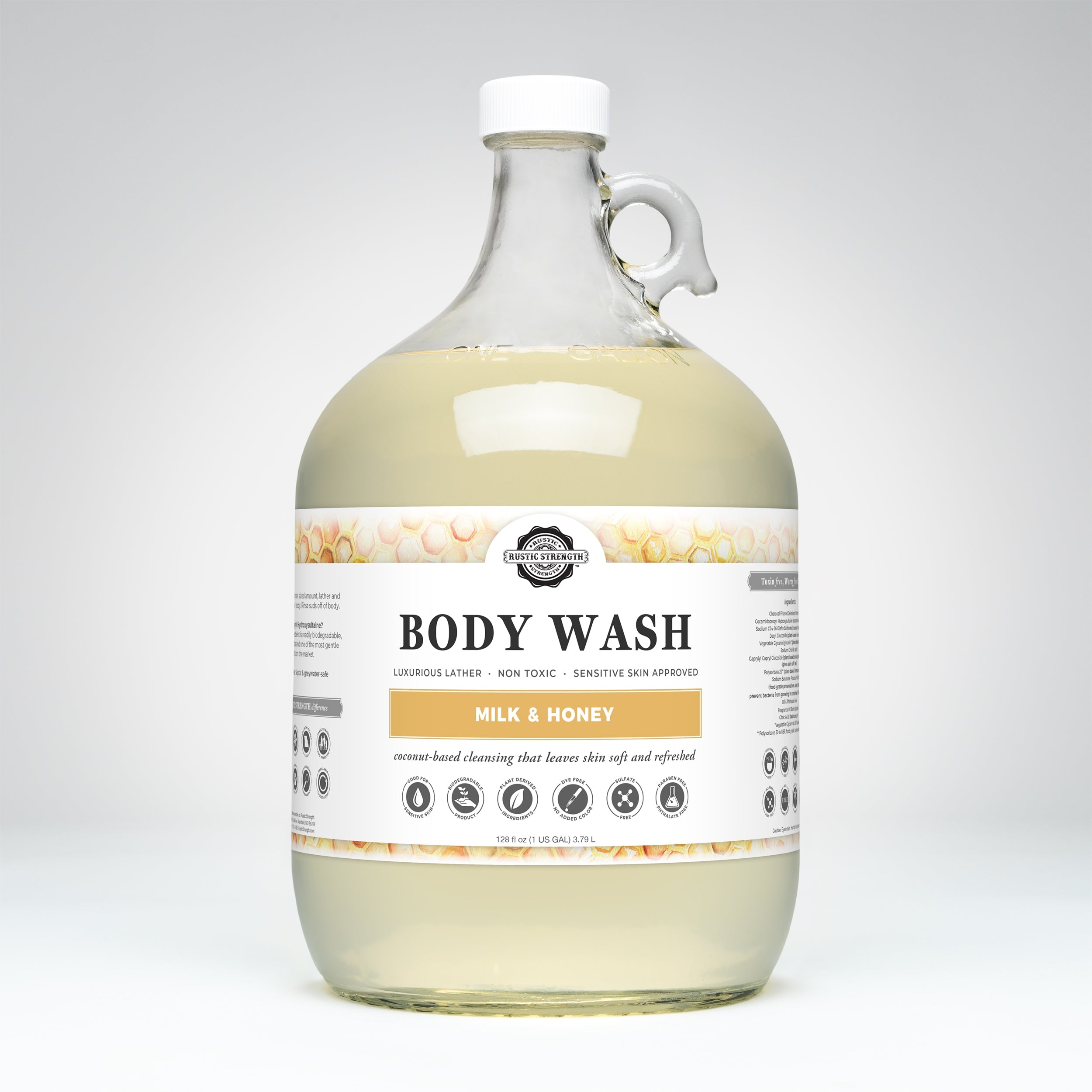 Moisturizing Body Wash | Milk & Honey Gallon Glass Jug