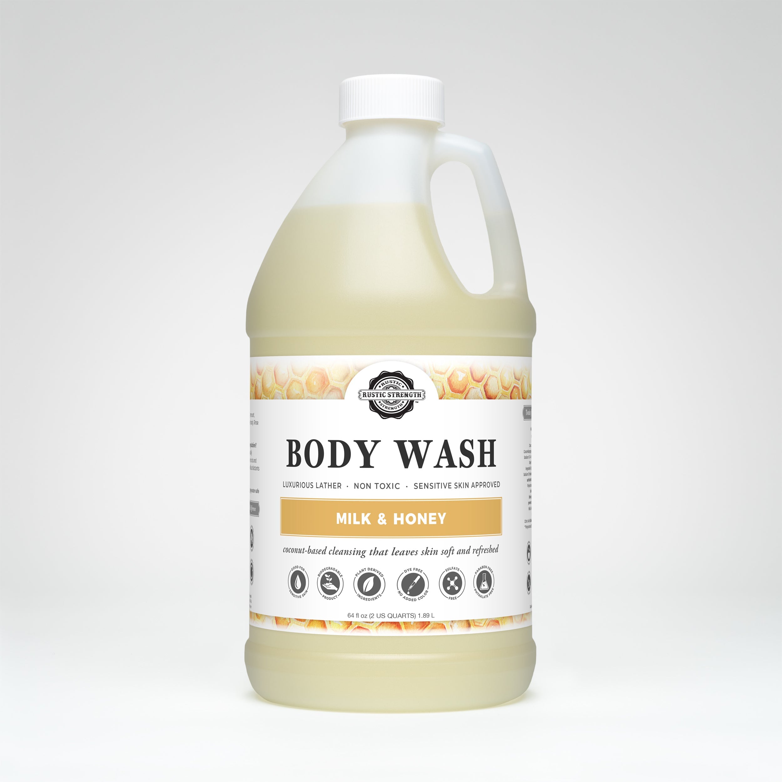 Moisturizing Body Wash | Milk & Honey Half Gallon Plastic