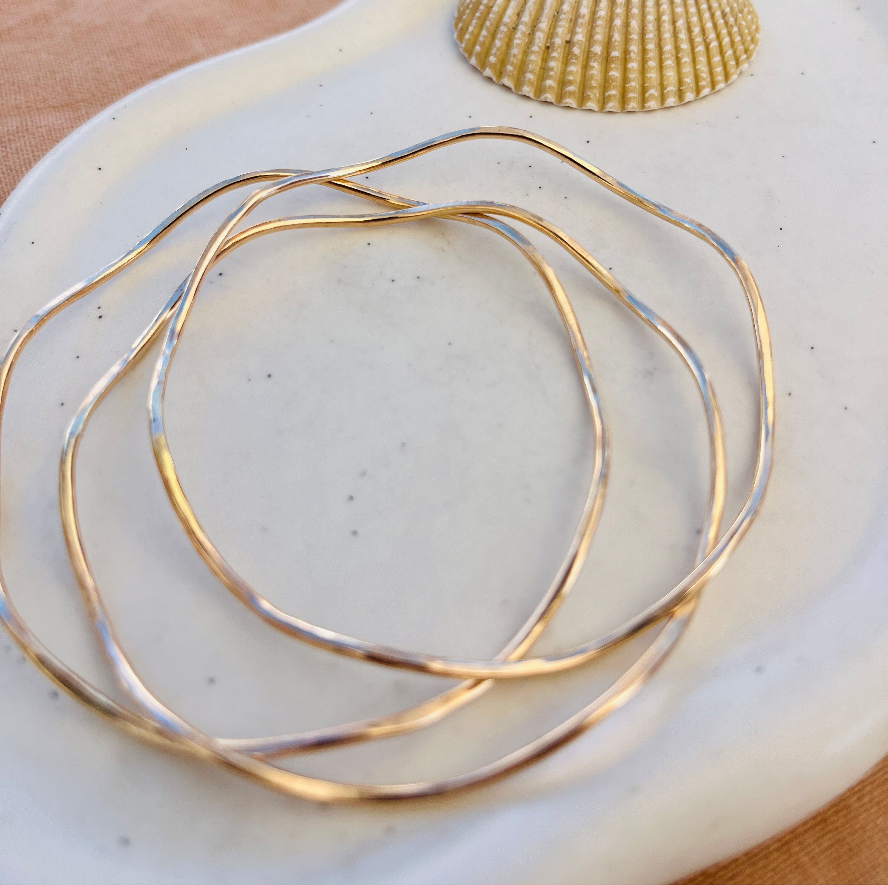 BIG WAVE BANGLE BRACELET