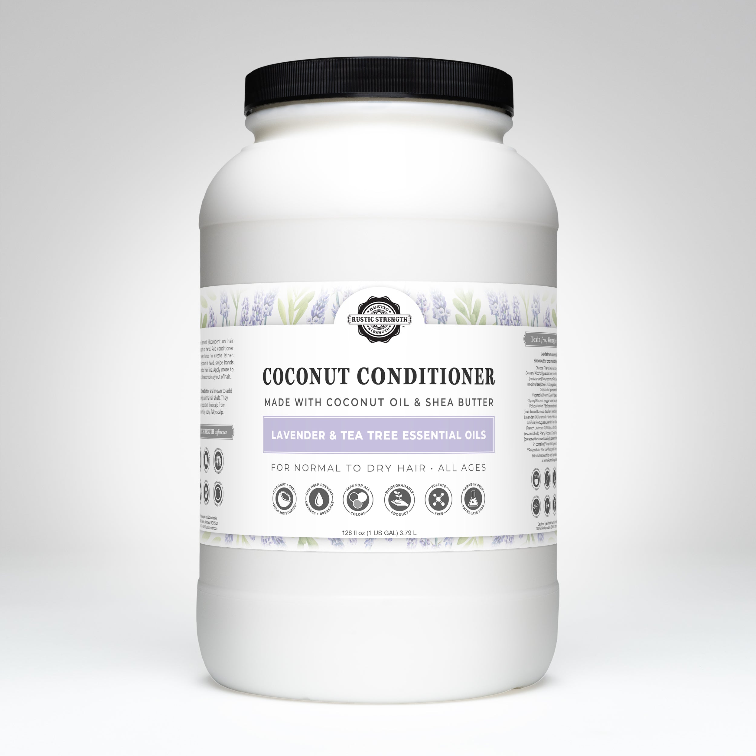 Coconut Conditioner | Lavender Tea Tree Gallon Jar Plastic