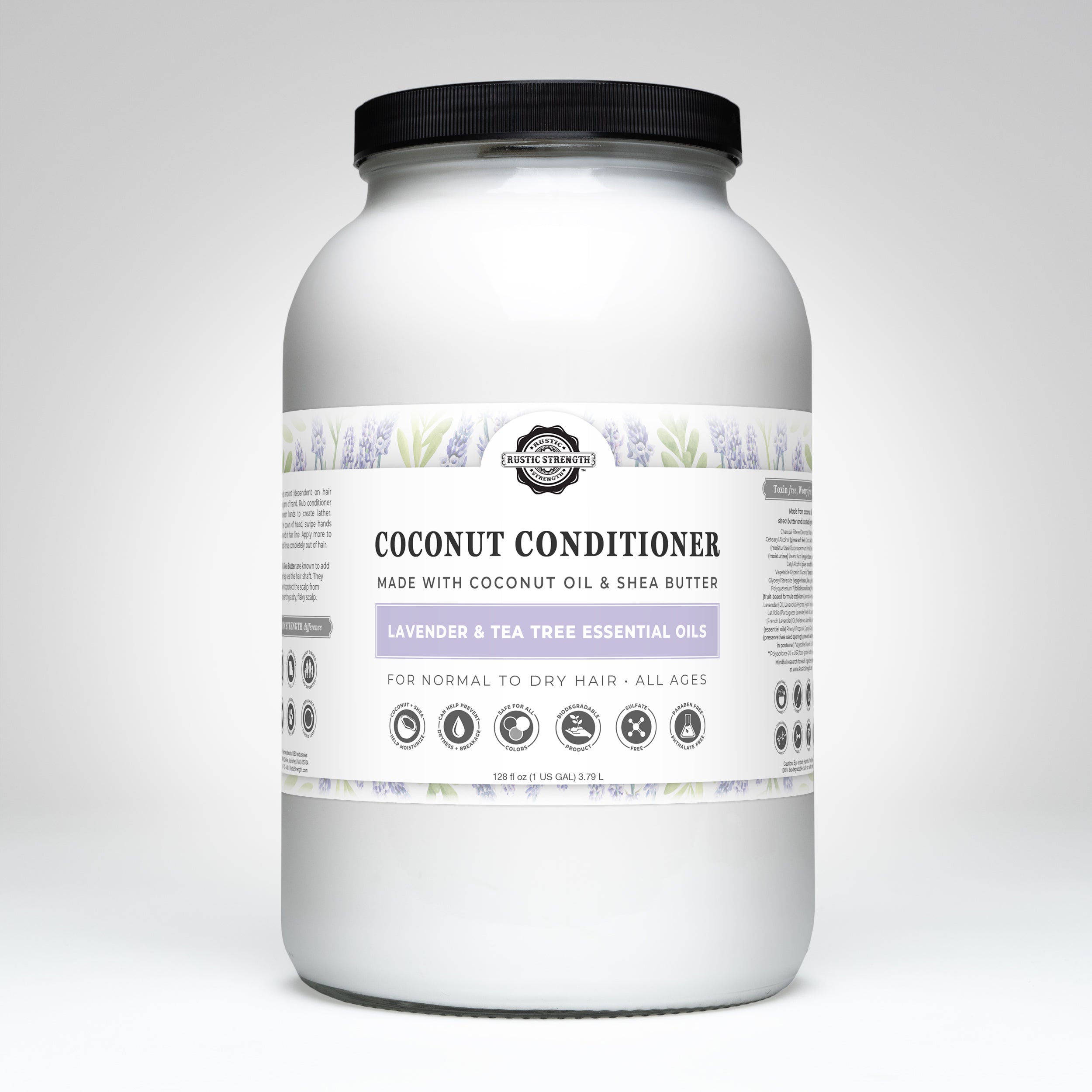 Coconut Conditioner | Lavender Tea Tree Gallon Jar Glass
