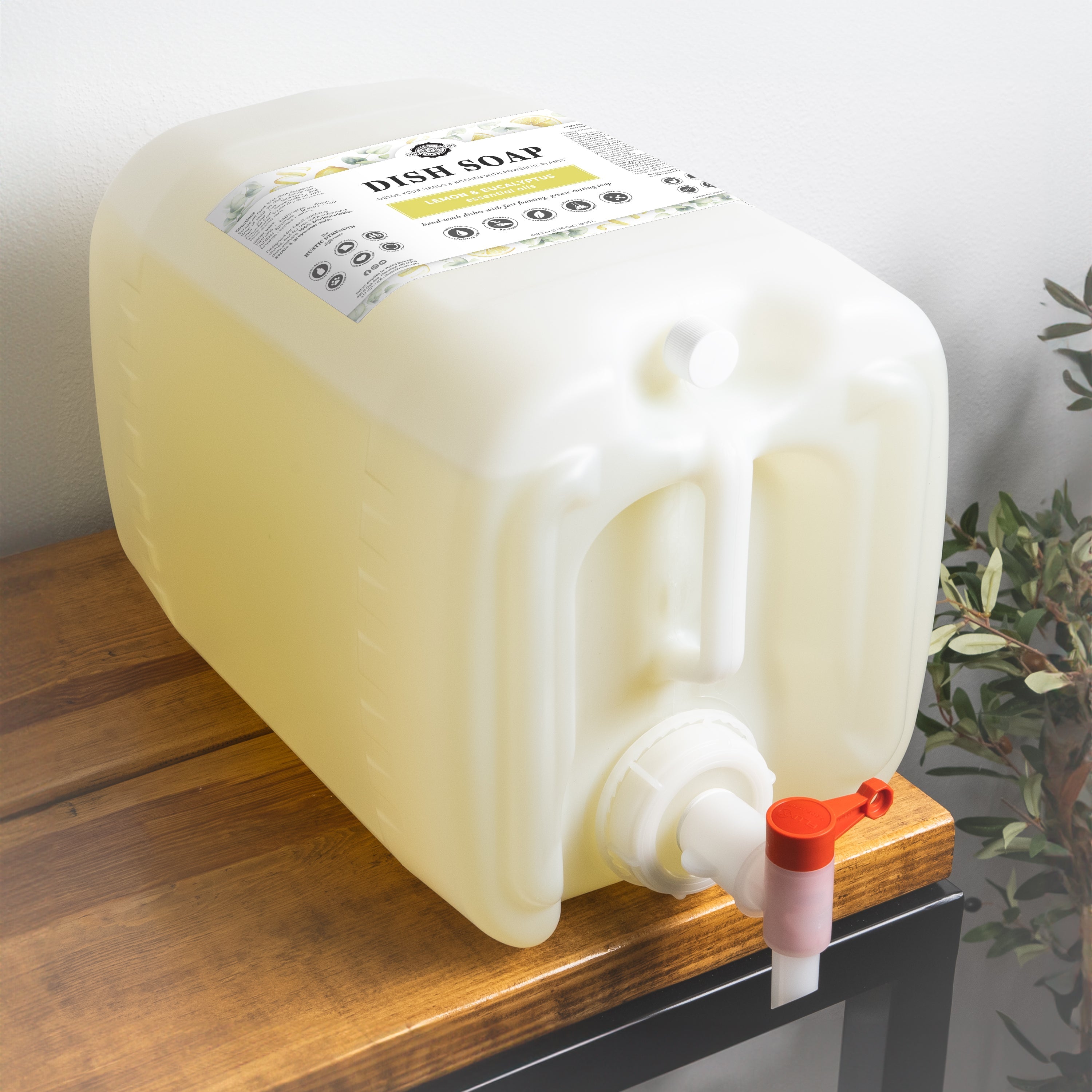Dish Soap | Lemon & Eucalyptus 5 Gallon Eco Jug with Spout