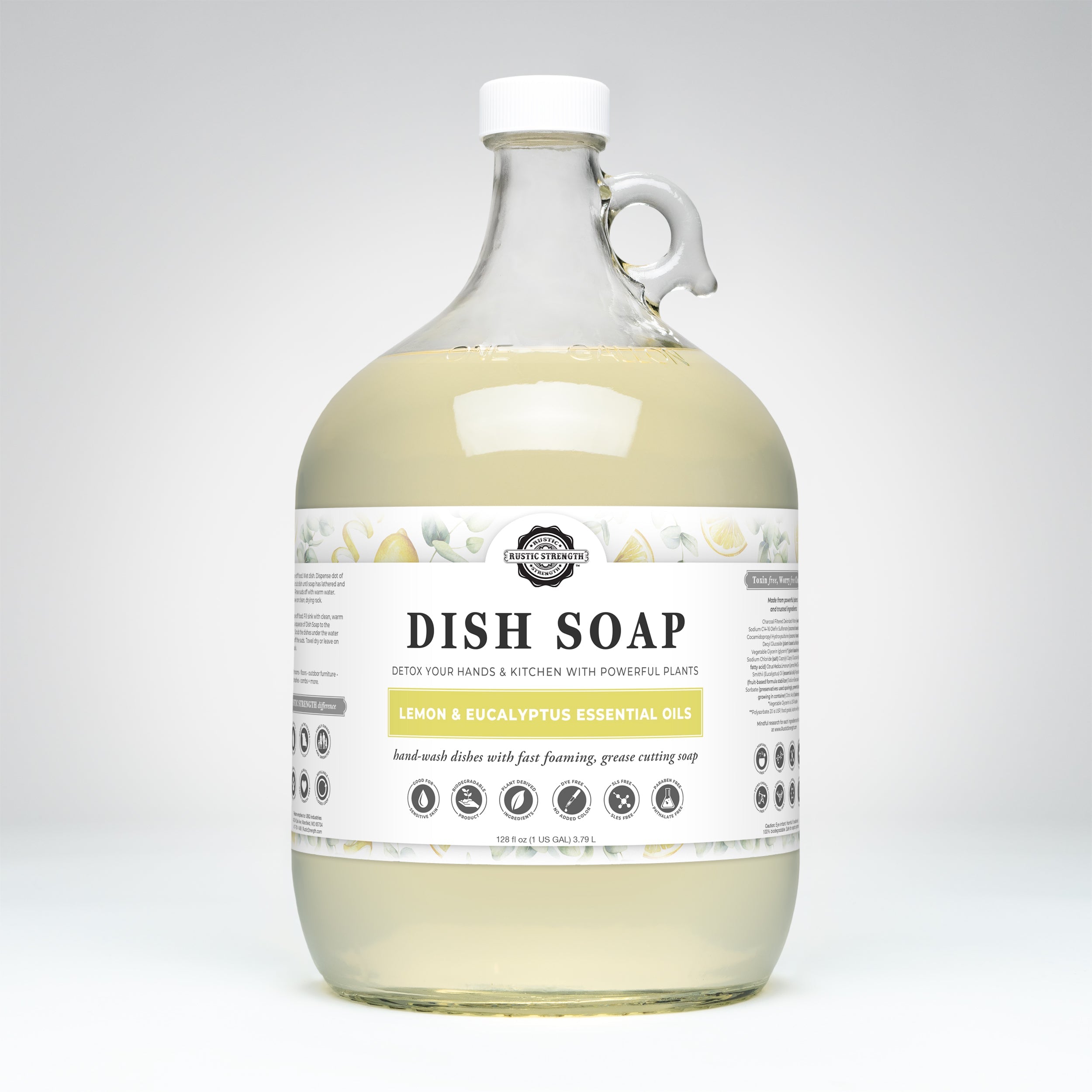 Dish Soap | Lemon & Eucalyptus Gallon Glass
