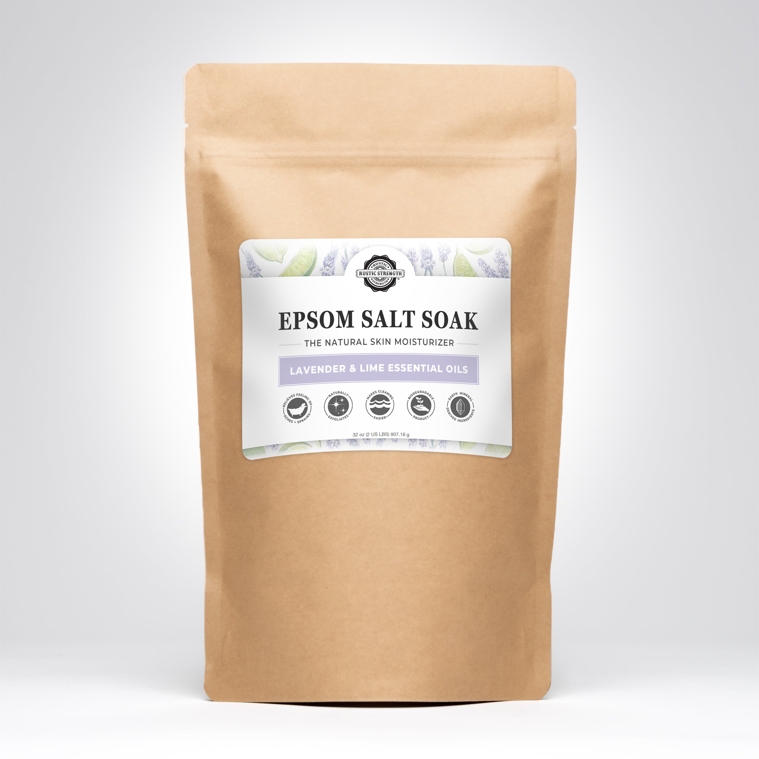 Epsom Salt Soak | Lavender & Lime 5 LB