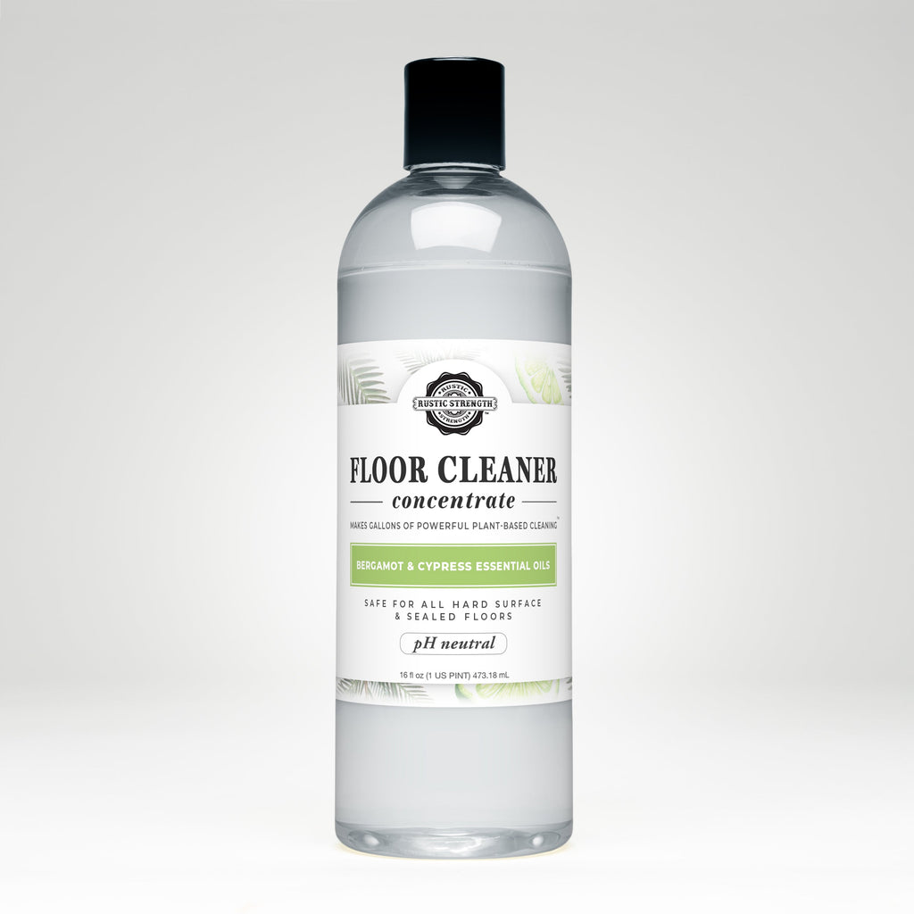 Floor Cleaner Concentrate | Bergamot & Cypress 16 oz Plastic with Flip Top Spout