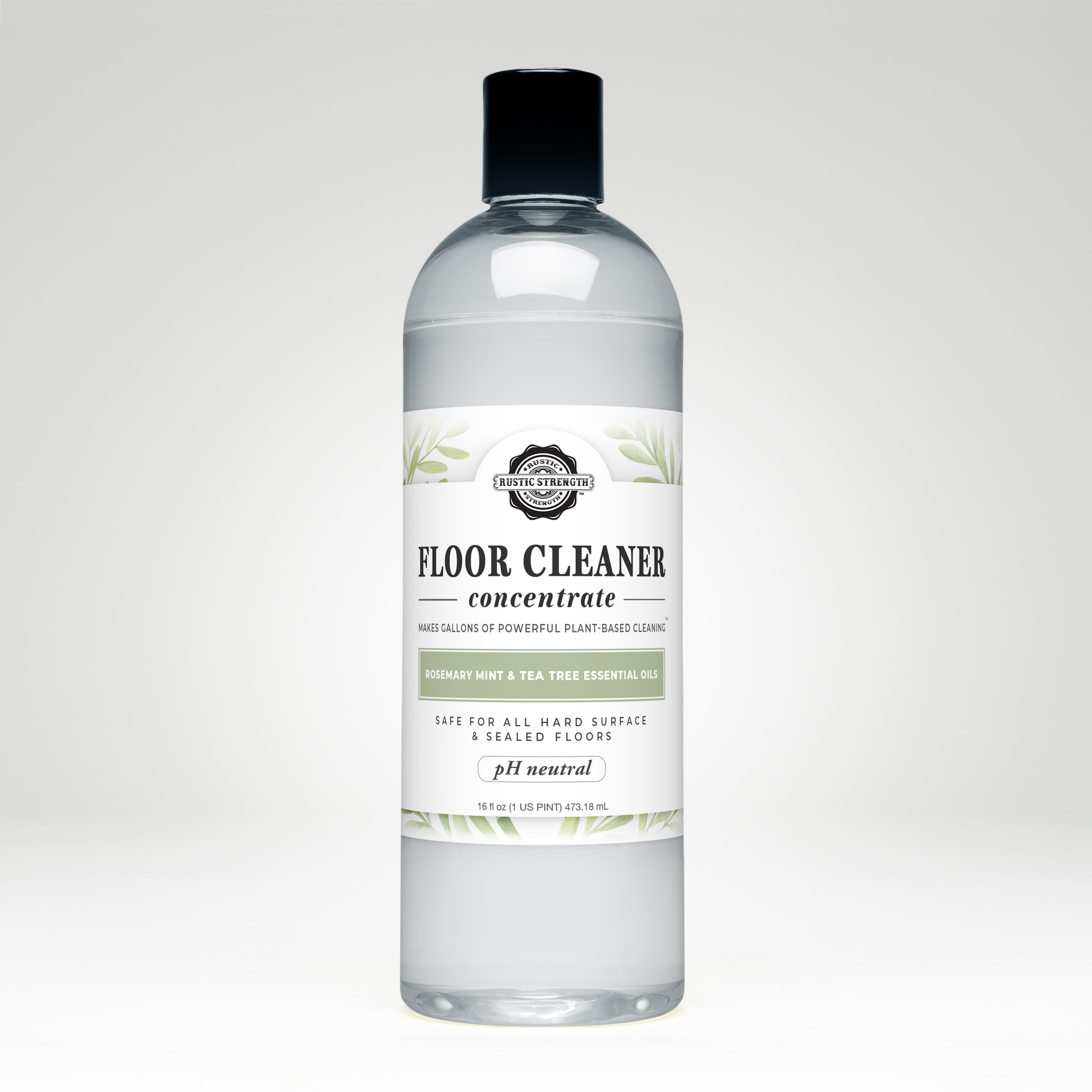 Floor Cleaner Concentrate | Rosemary, Mint & Tea Tree 16 oz with Flip Top Spout