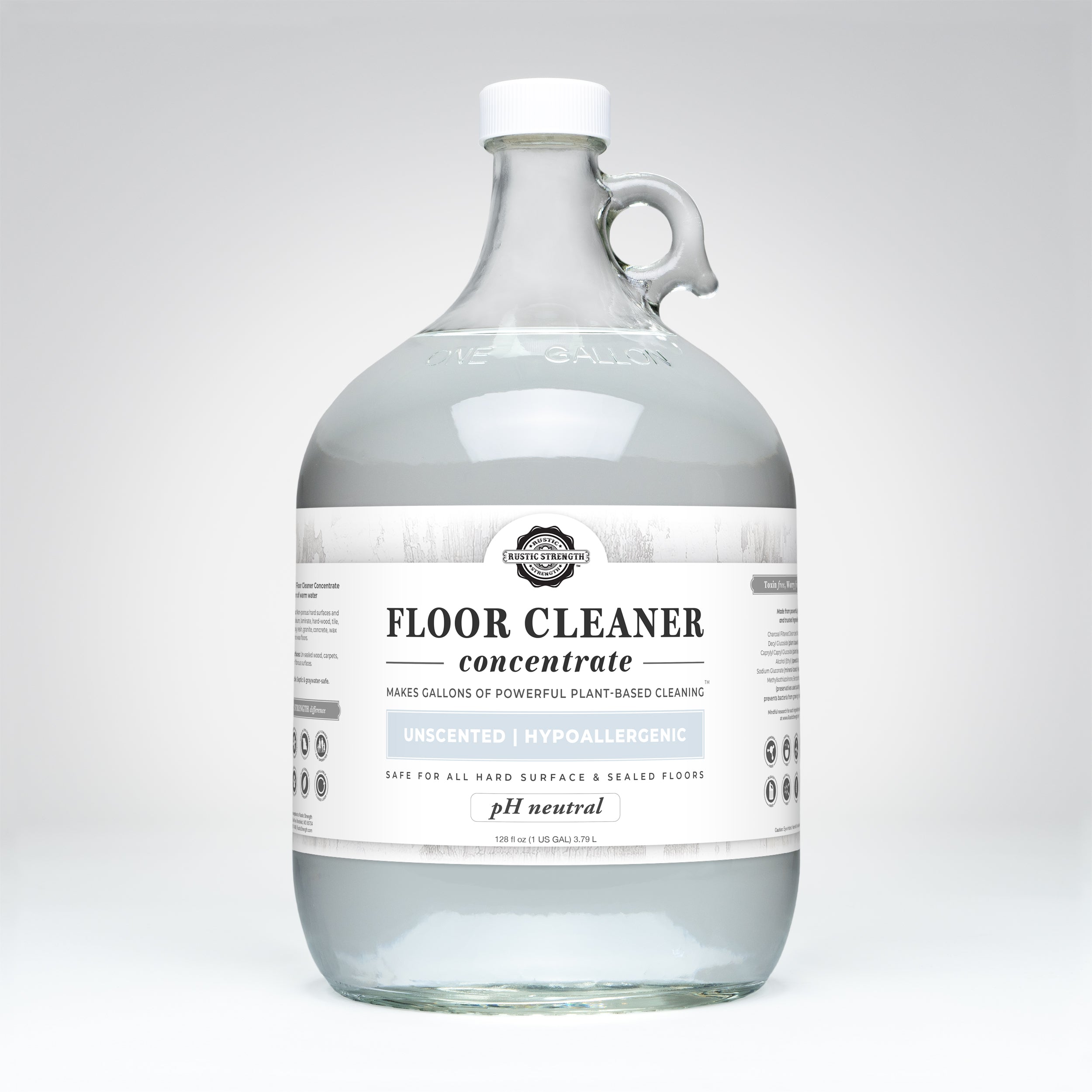 Floor Cleaner Concentrate | Unscented Gallon Glass