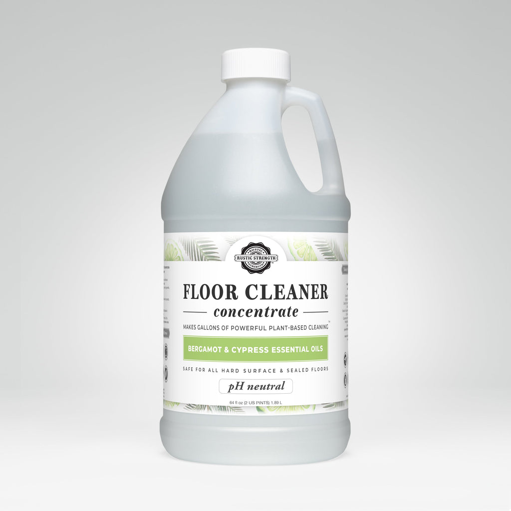 Floor Cleaner Concentrate | Bergamot & Cypress Half Gallon Plastic