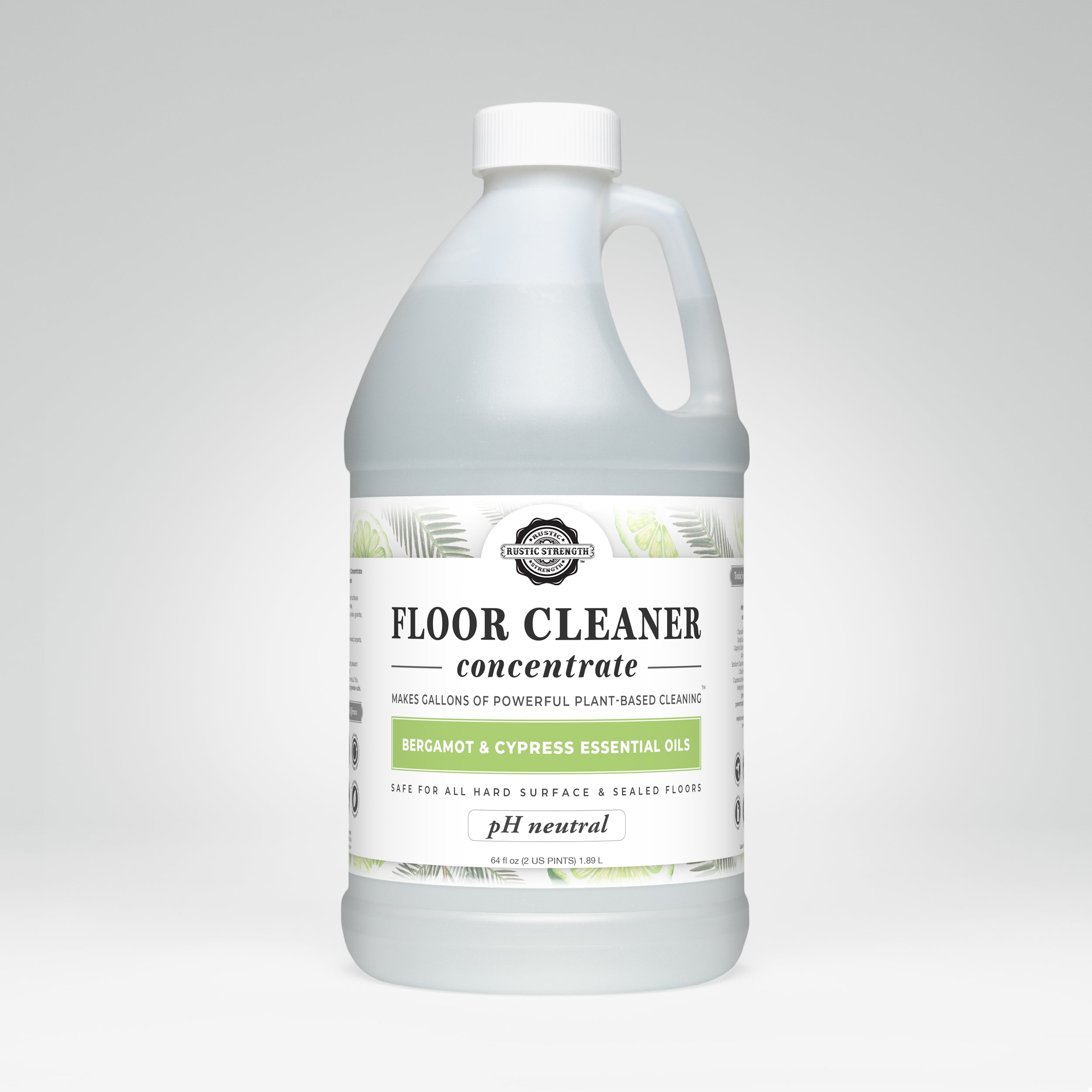 Floor Cleaner Concentrate | Bergamot & Cypress Half Gallon Plastic