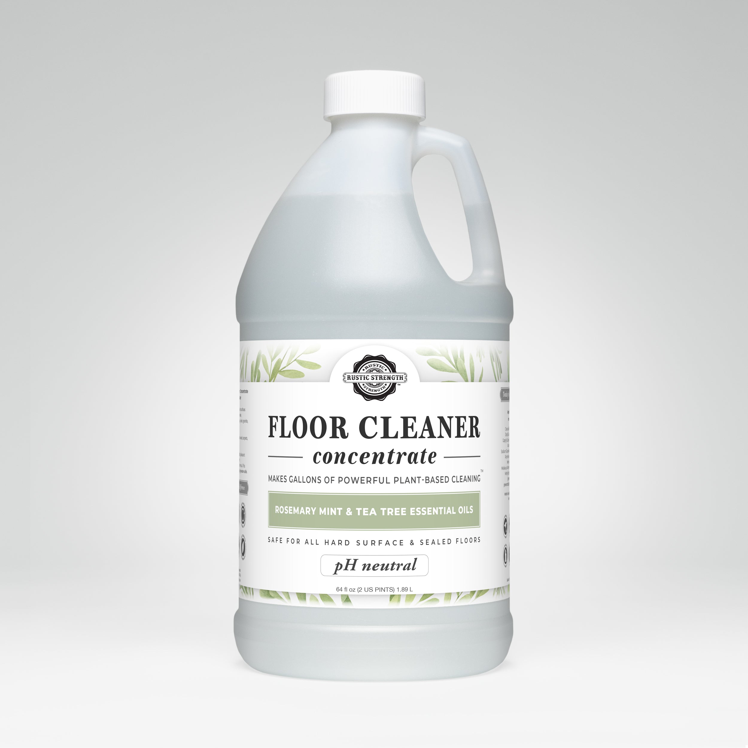 Floor Cleaner Concentrate | Rosemary, Mint & Tea Tree Half Gallon