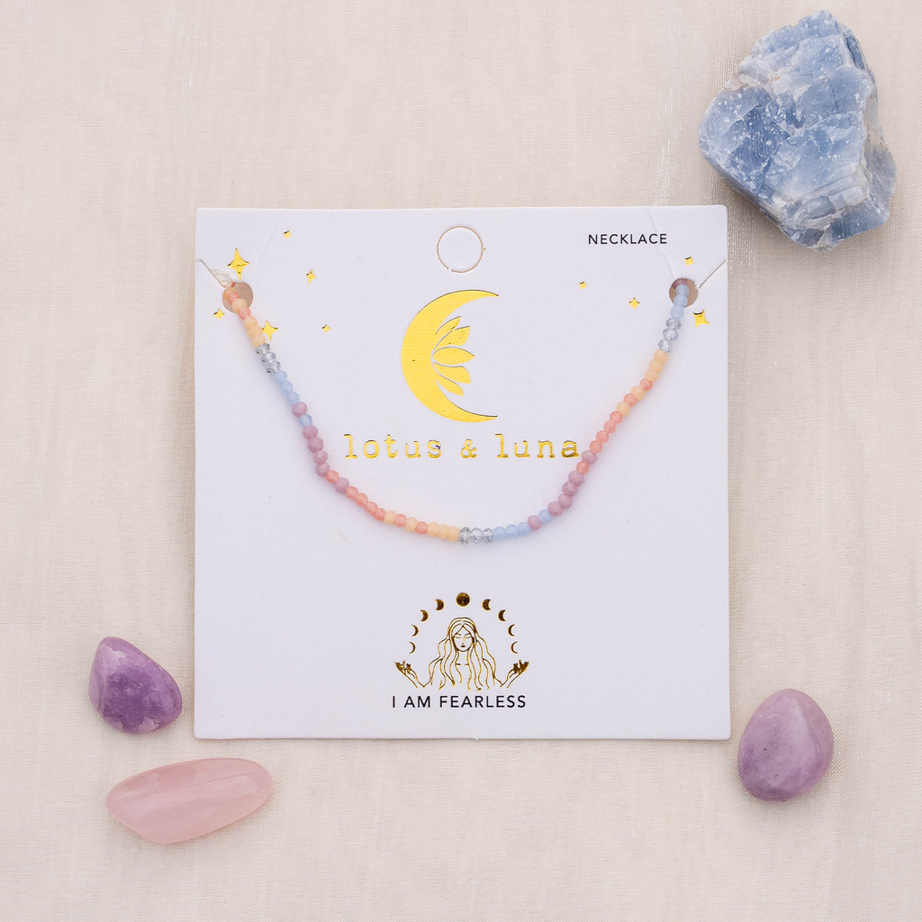 "I am Fearless" Goddess Necklace