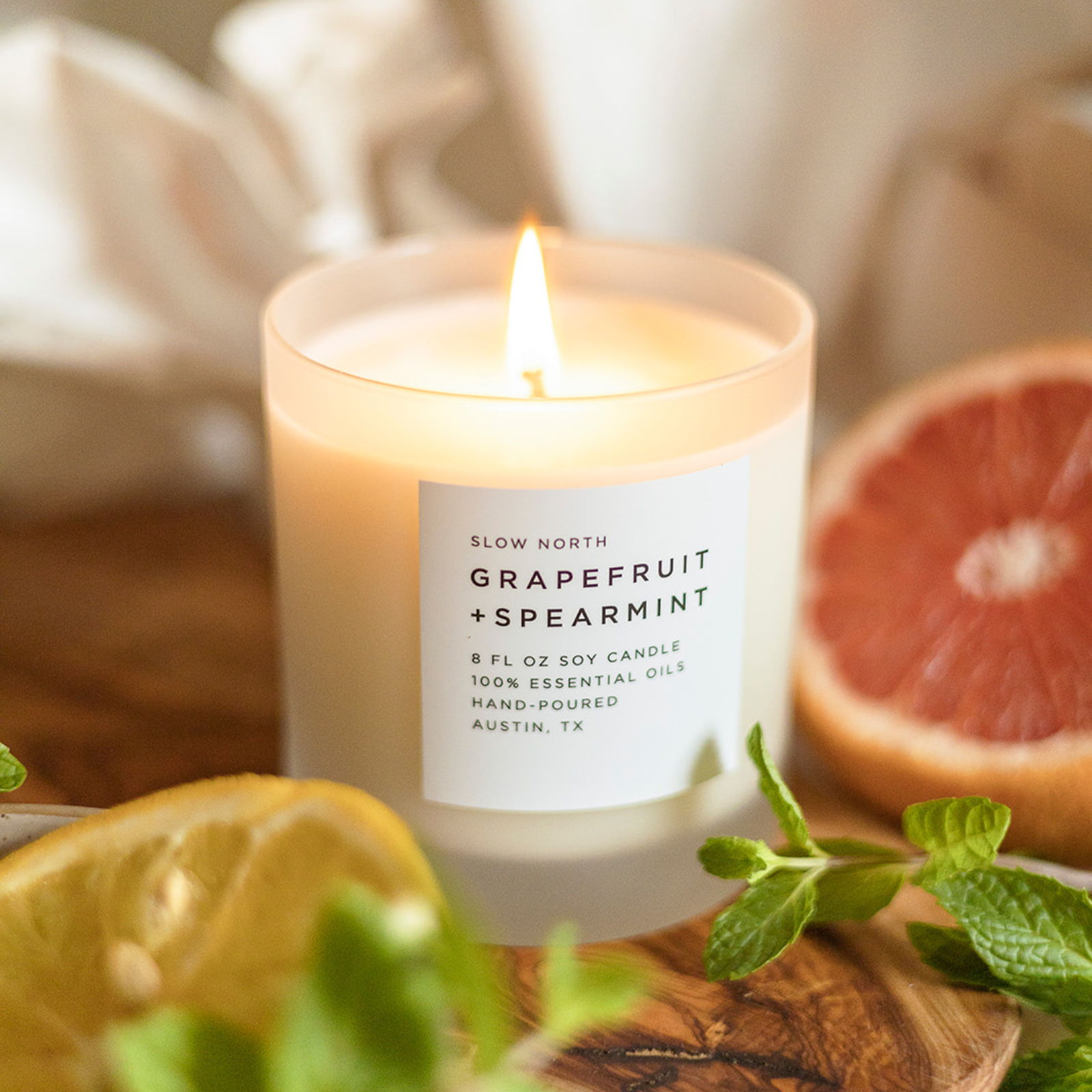 Grapefruit + Spearmint - Signature Candle