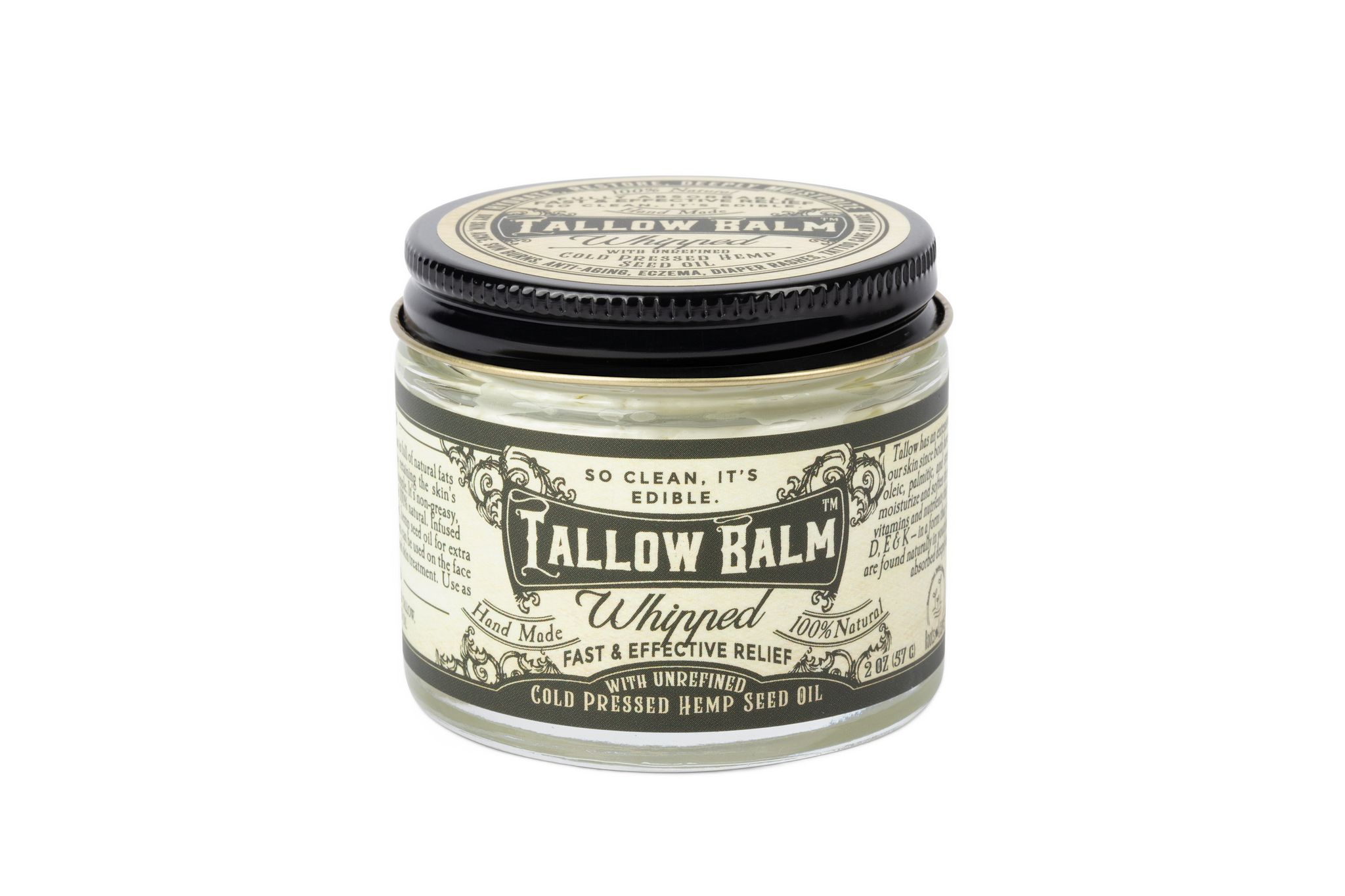 Tallow Balm - Whipped with Hemp Seed Oil