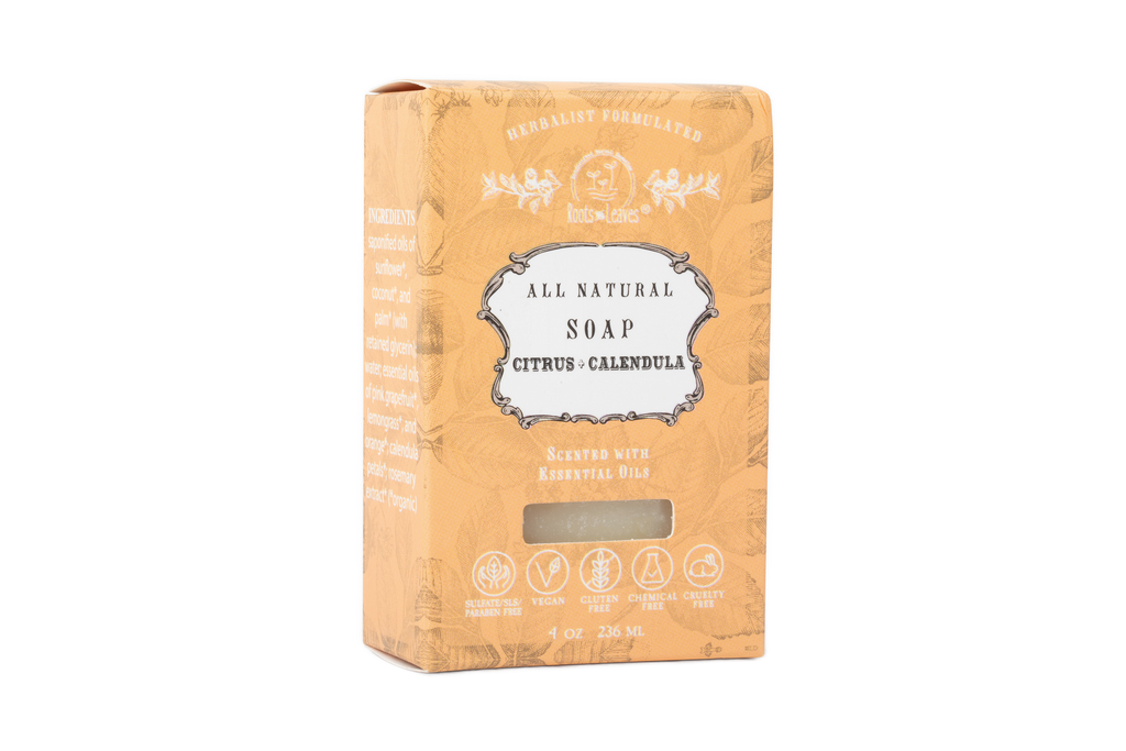 Organic Vegan Citrus + Calendula Bar Soap