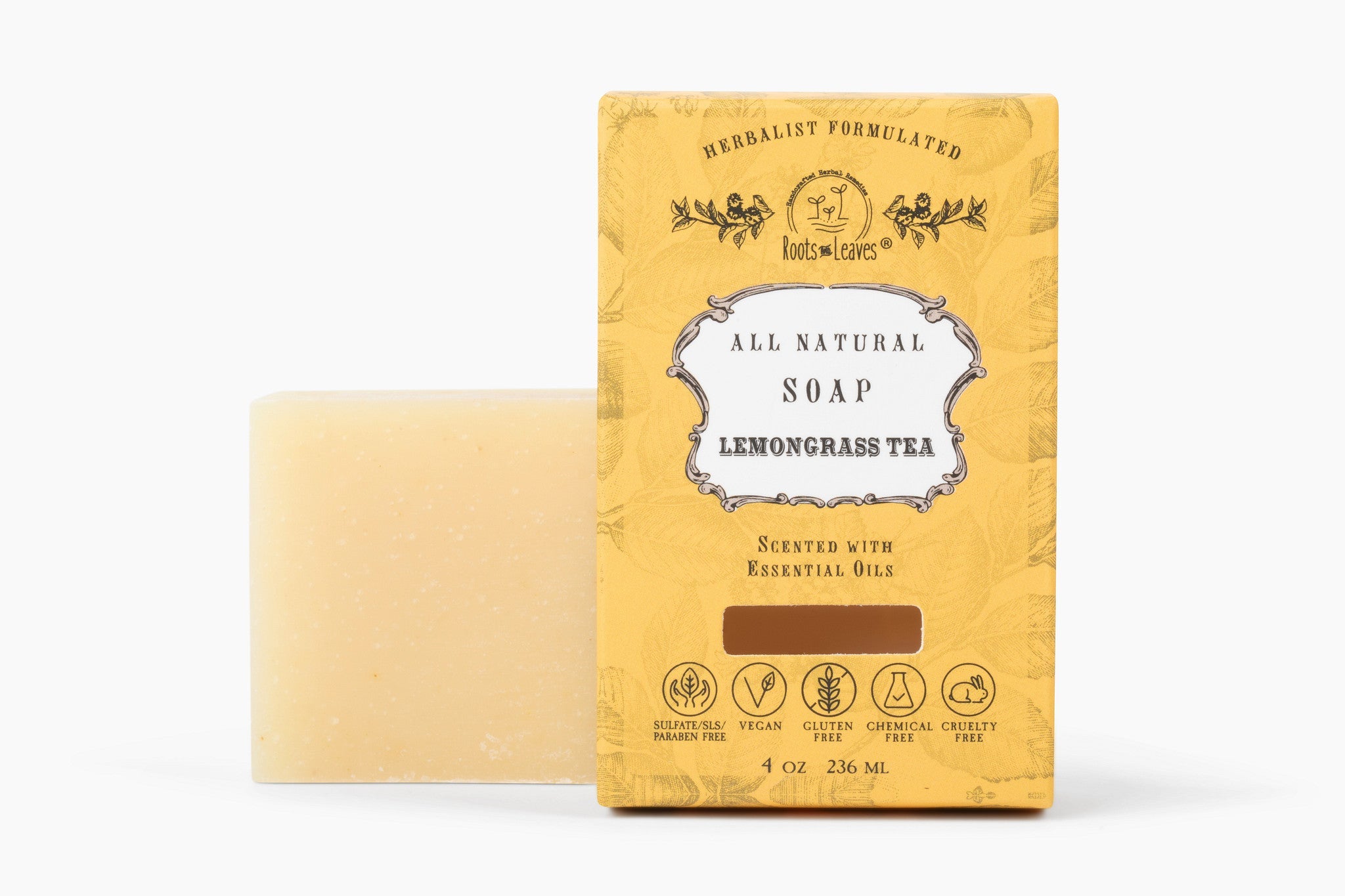 Organic Vegan Lemongrass Tea Bar Soap