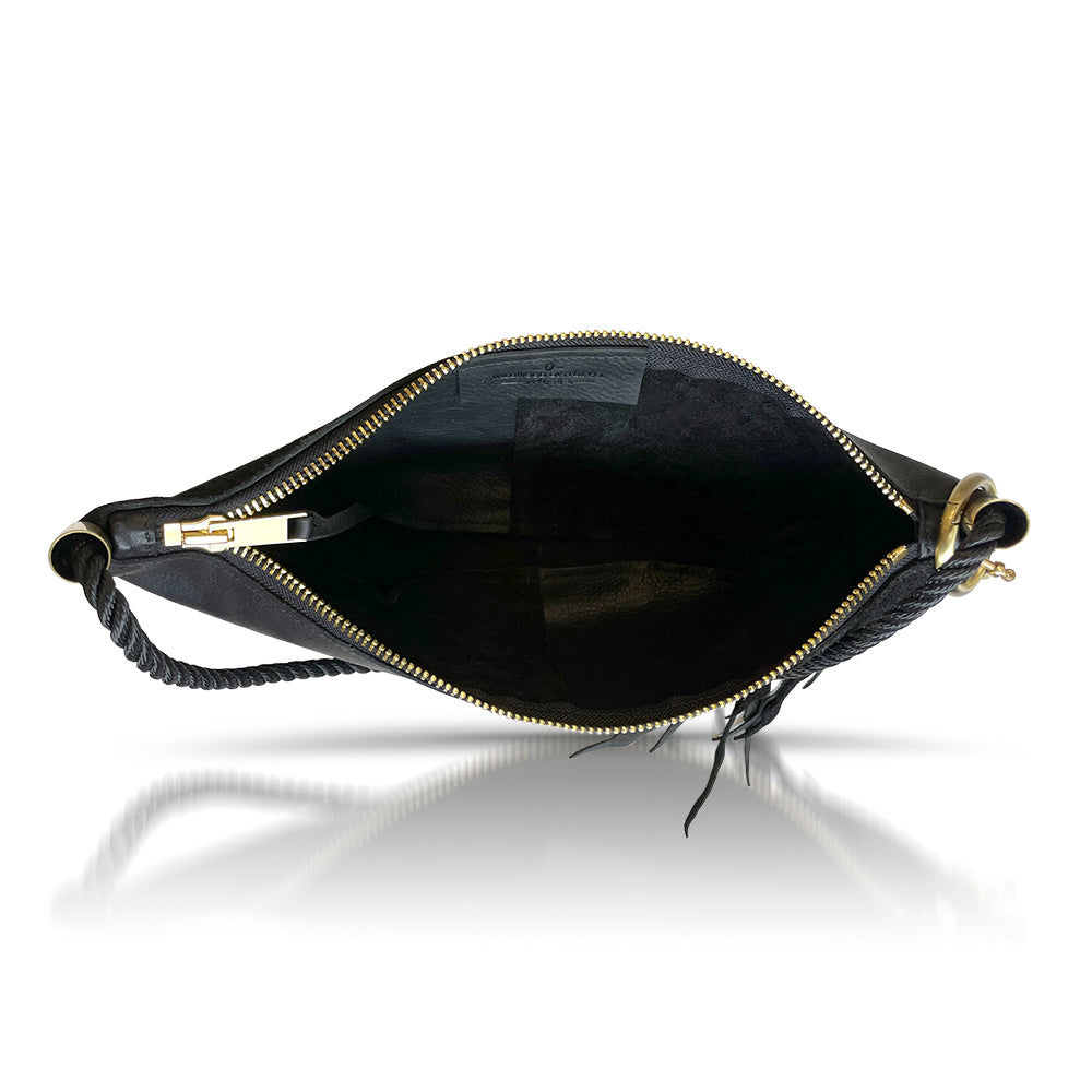 Sling Bag // in Black Leather