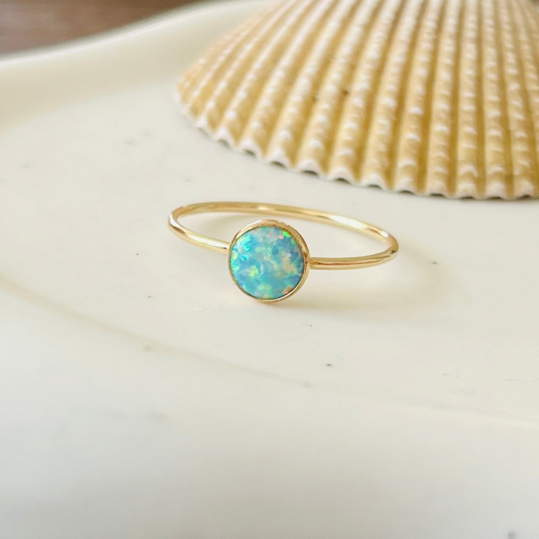 MARION SEAFOAM OPAL RING