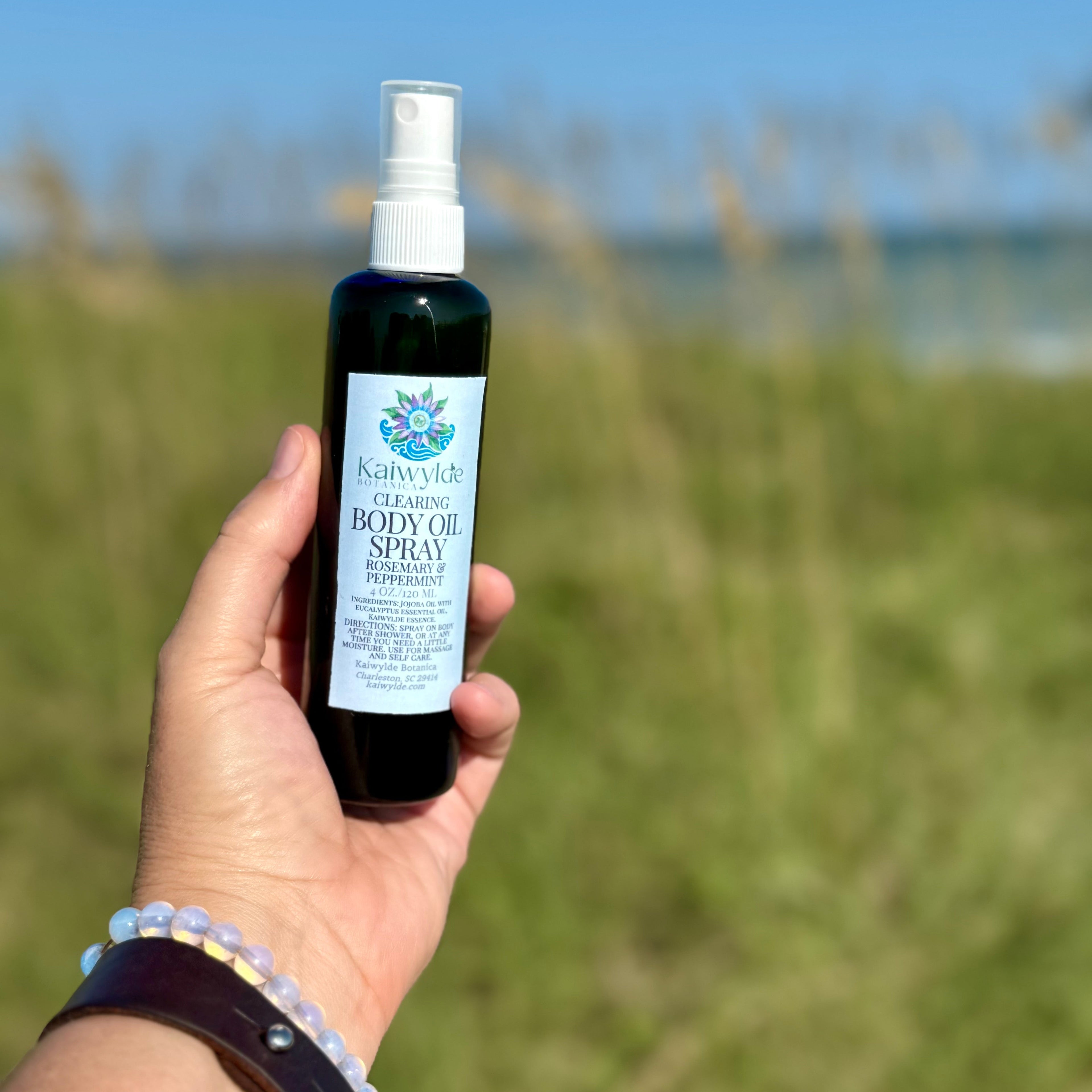 Invigorating Eucalyptus Kaiwylde Body & Bath Oil Spray 4oz.