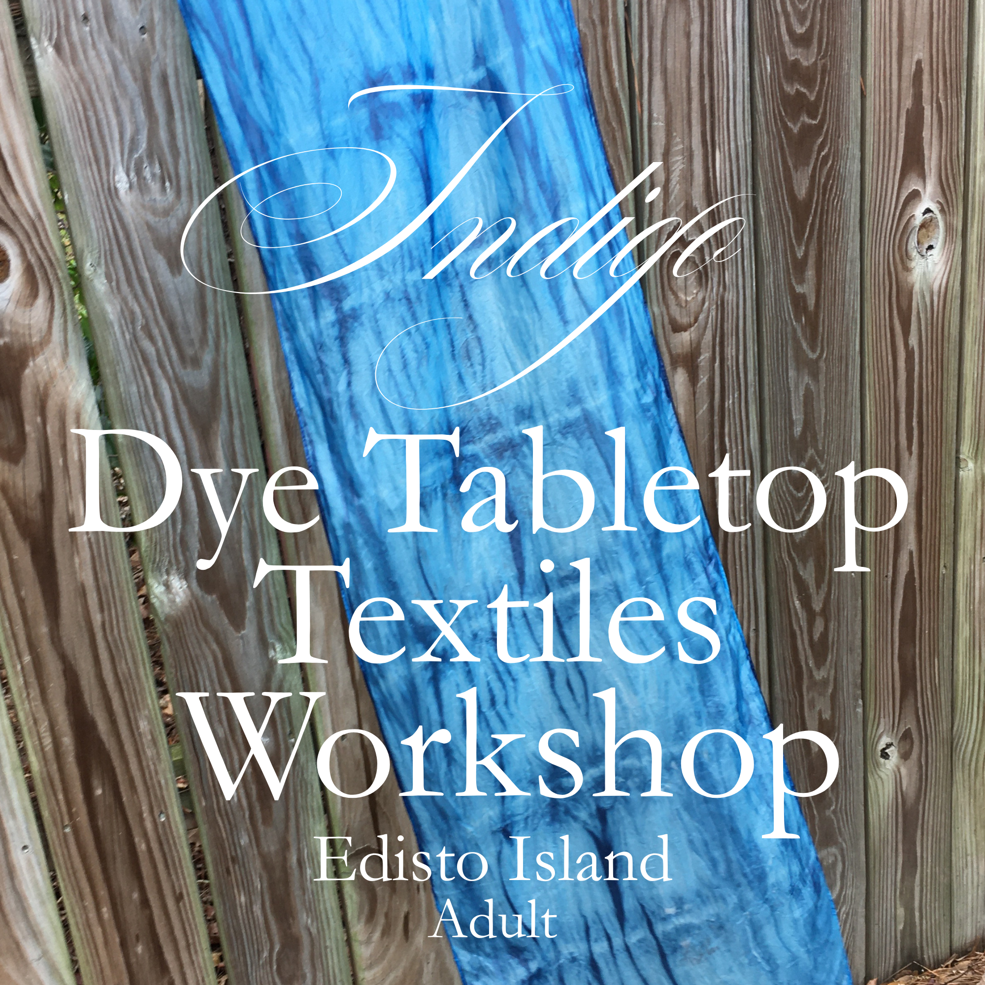 Indigo Dyeing Table Linens Lunch Learn at Marsh Hen Mill - Edisto