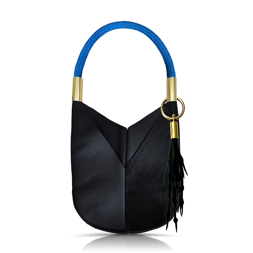Original Wildwood Bag // Large in Black Leather Add a Matching Seaweed Tassel (save $10)