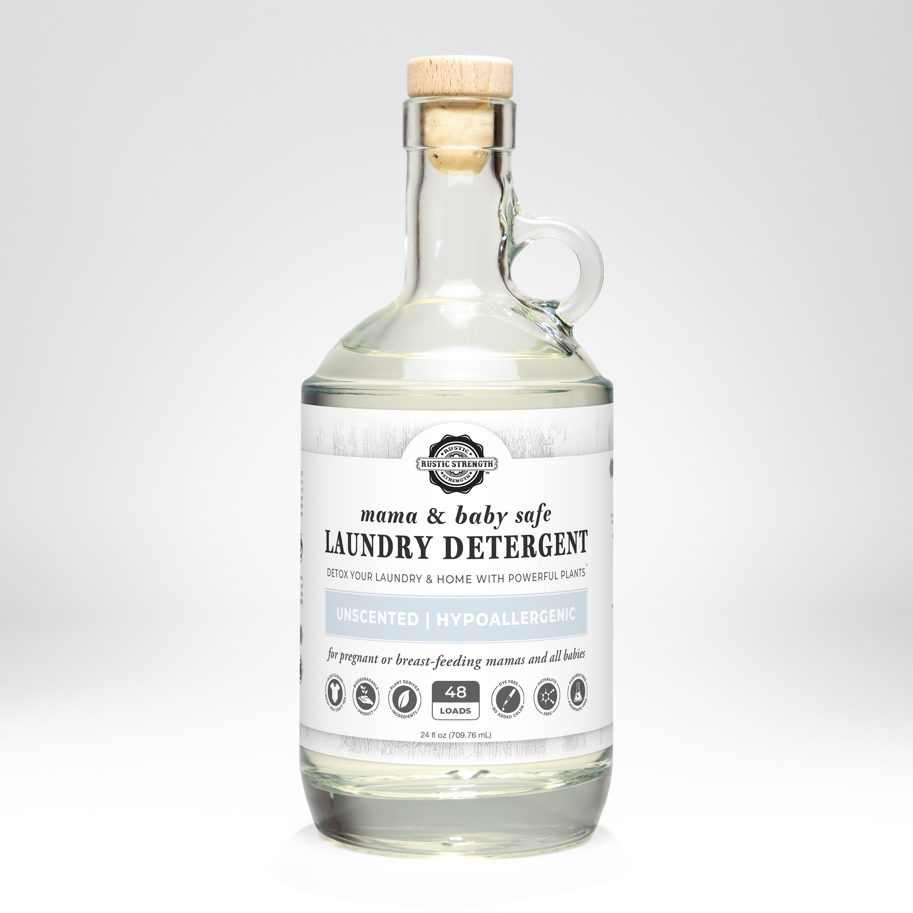 Laundry Detergent | Mama + Baby Safe 24 oz Glass