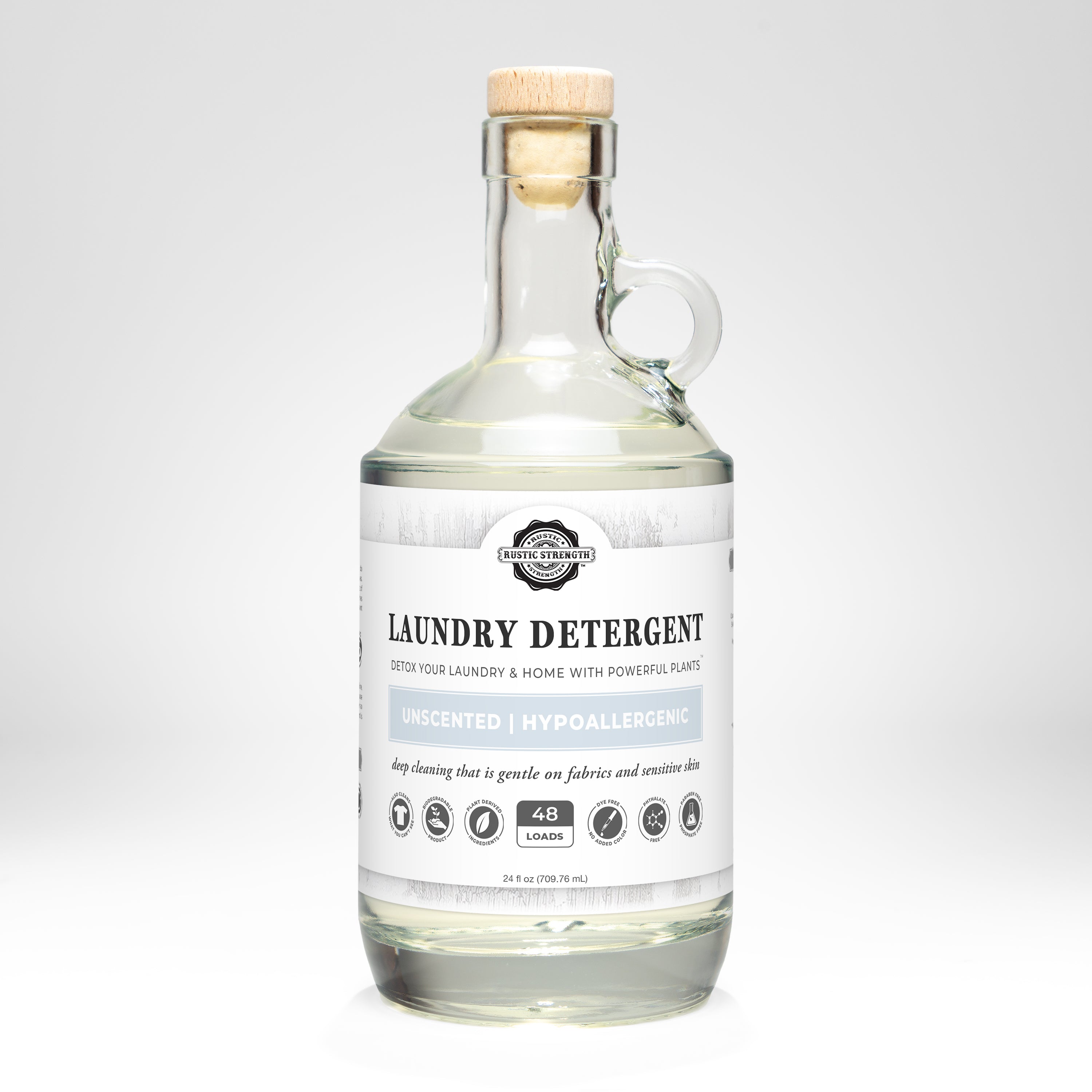Laundry Detergent | Unscented 24 oz Glass